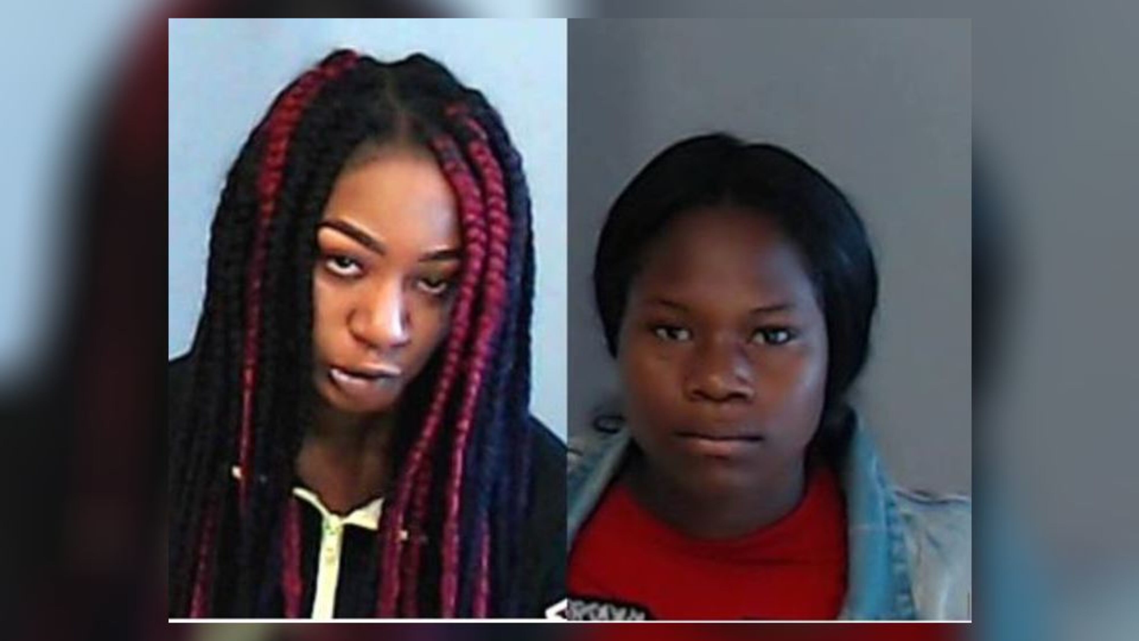 Keniya Lloyd (left) and Donesia Glass