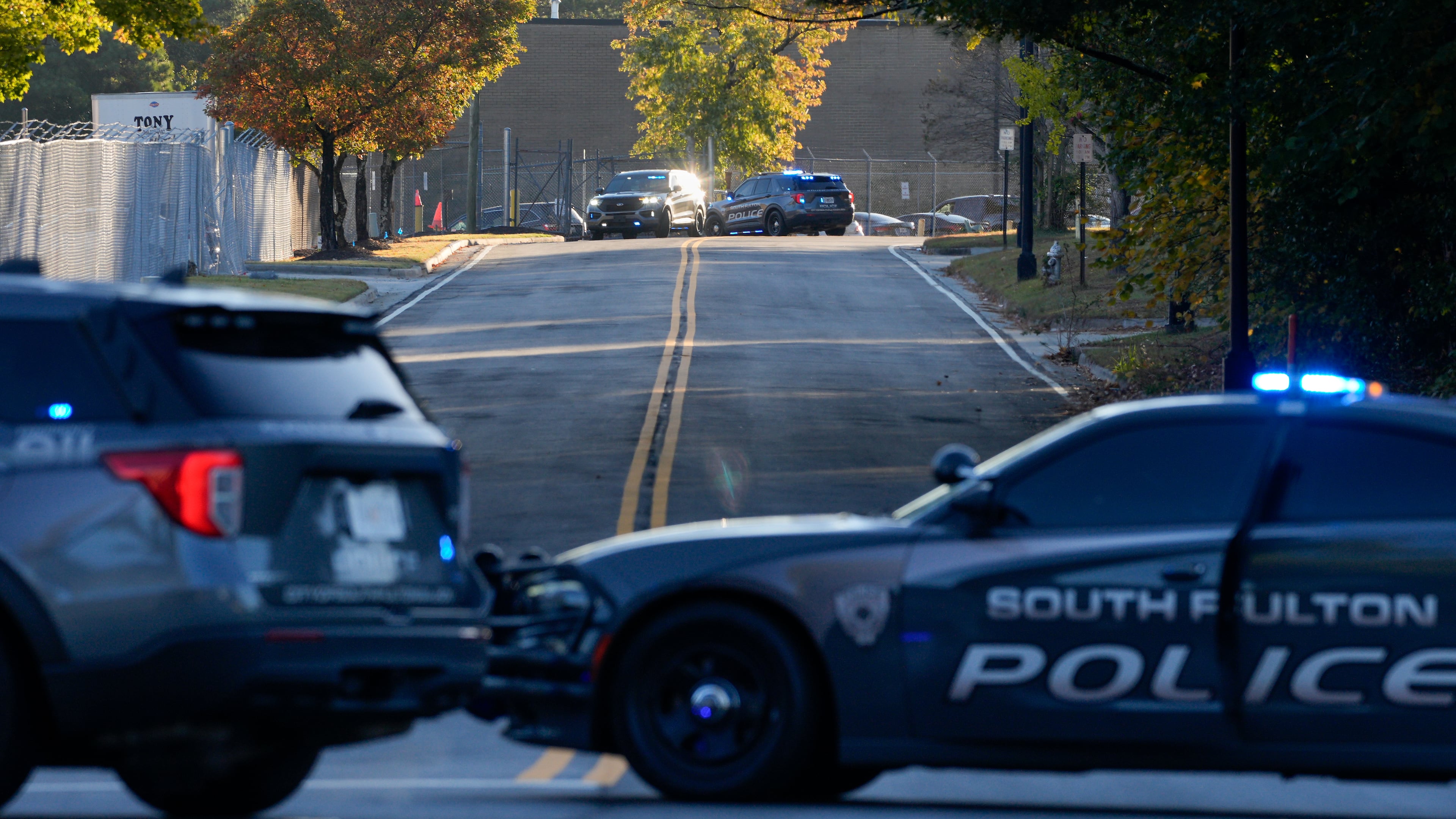 An military ordnance was removed Thursday from a USPS facility in South Fulton, police said. (Ben Hendren for the AJC)