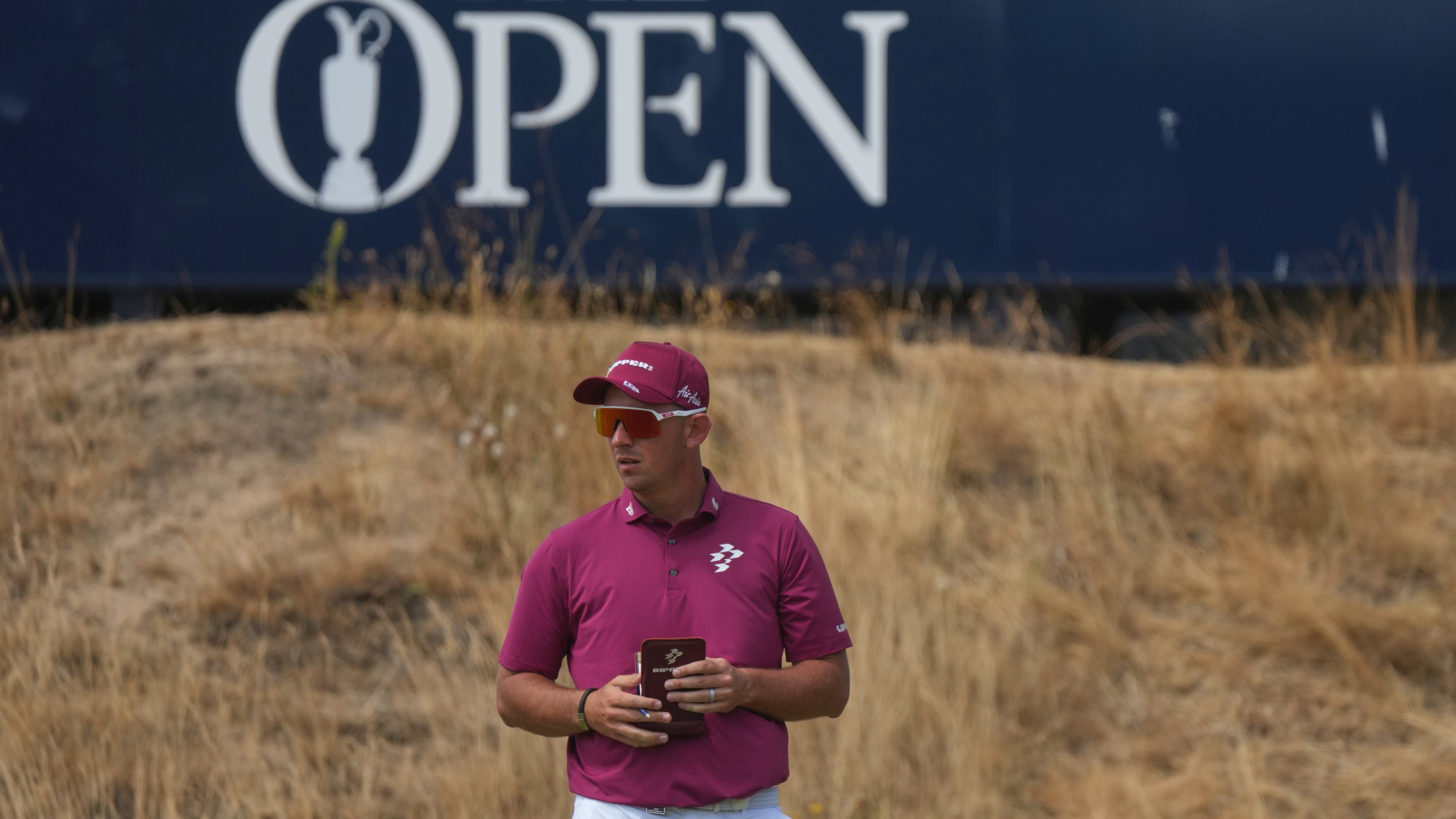Lucas Herbert of Australia waits to play on the 15th green during the second day of the British Open Golf championships at Royal Birkdale golf club, in Southport, England, Friday, July 17, 2026. (AP Photo/Jon Super)