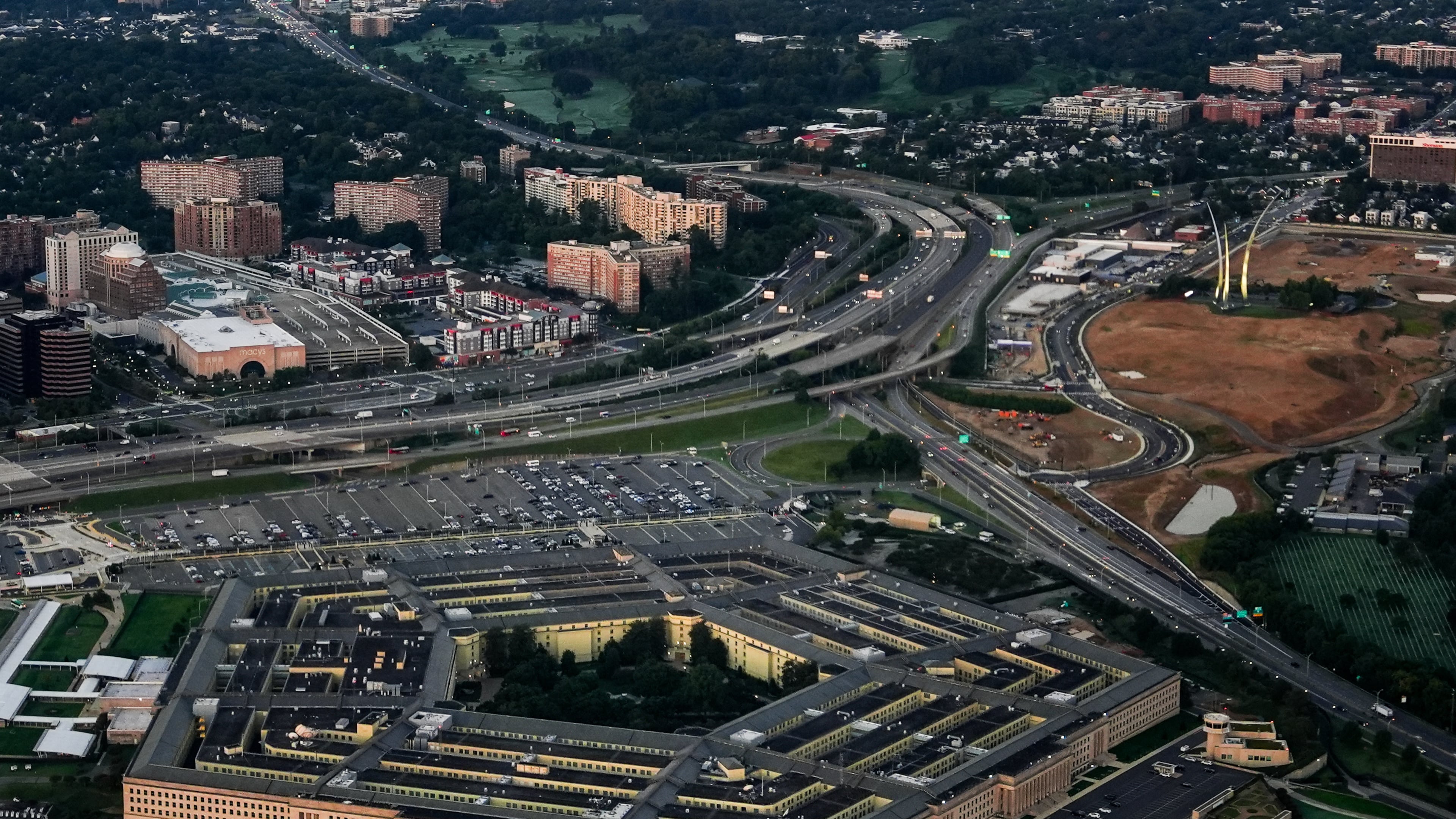 The Pentagon is seen from the air, Tuesday, Sept. 8, 2026, in Washington (AP Photo/Julia Demaree Nikhinson)