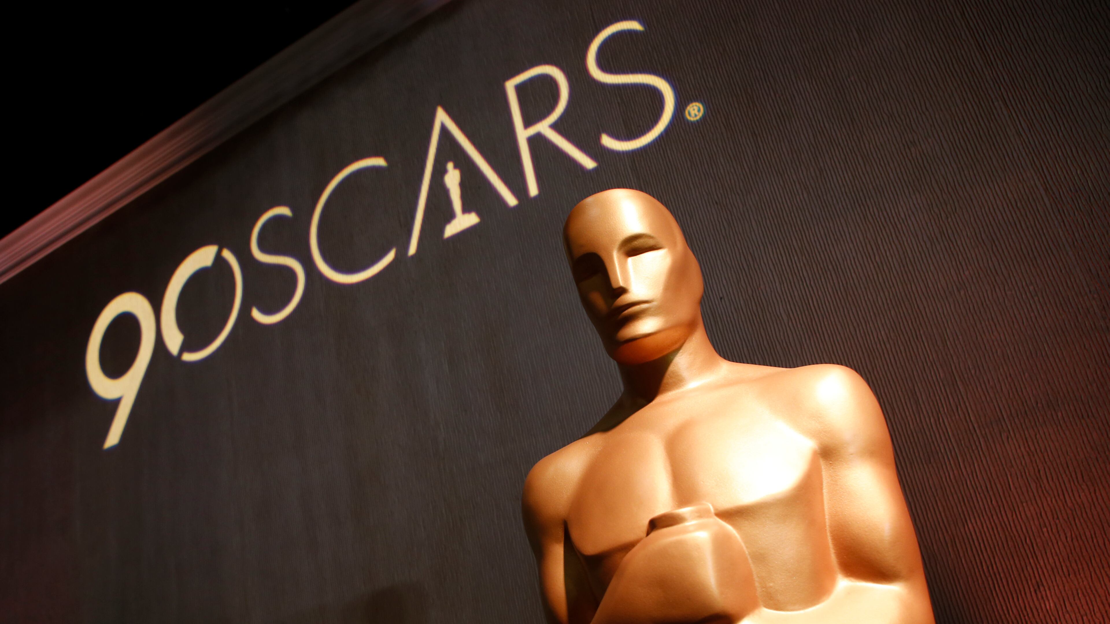 An Oscar statue appears in the ballroom during the 90th Academy Awards Nominees Luncheon at The Beverly Hilton Hotel in Beverly Hills, Calif. (Photo by Danny Moloshok/Invision/AP)