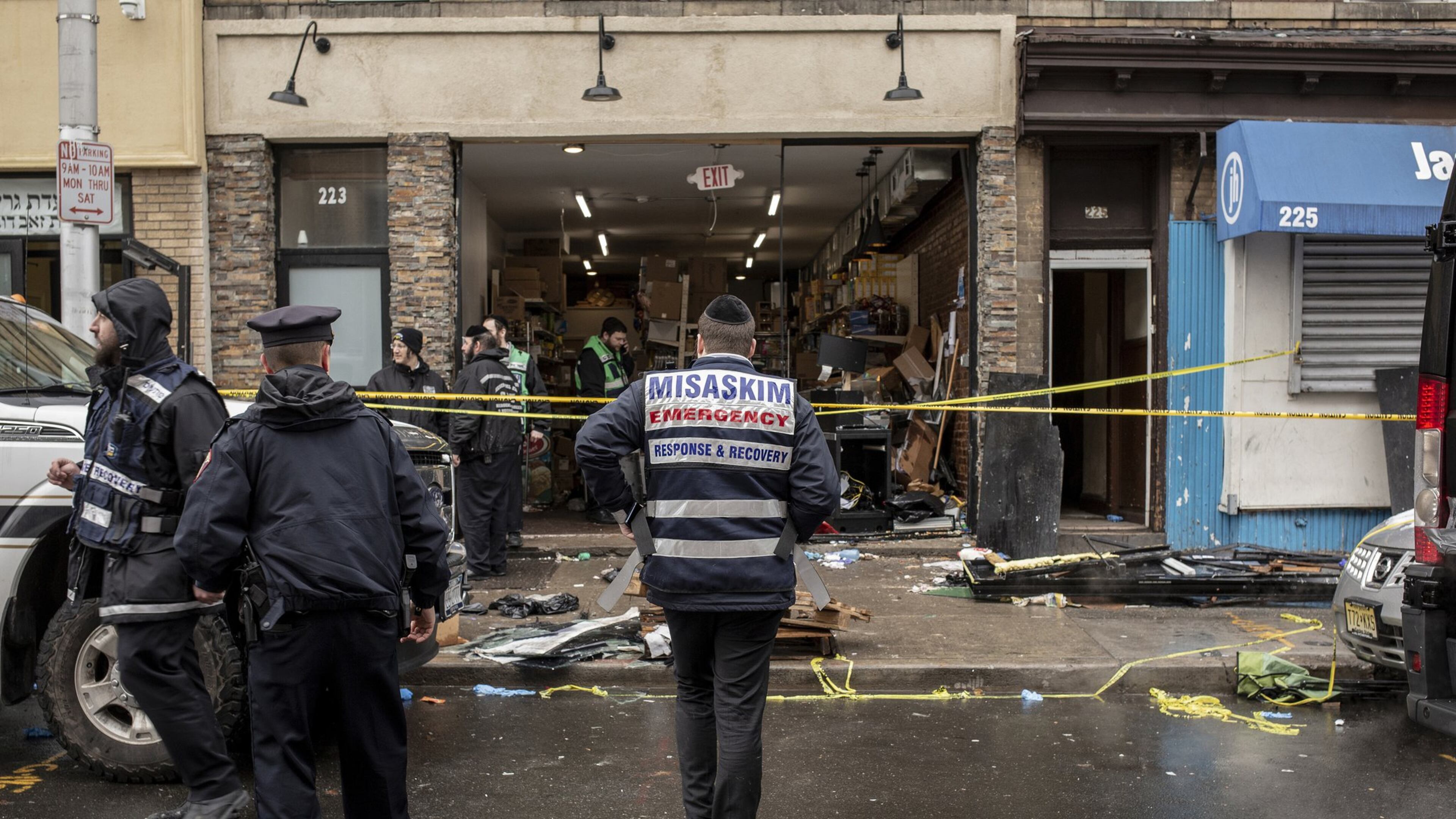 A gunfight at a kosher market on Dec. 10 left several people dead in Jersey City, N.J. Among those killed were the two armed suspects who stormed the market; they had expressed interest in the Black Hebrew Israelites, a fringe religious group whose members often rail against Jews and whites. BRYAN ANSELM / THE NEW YORK TIMES