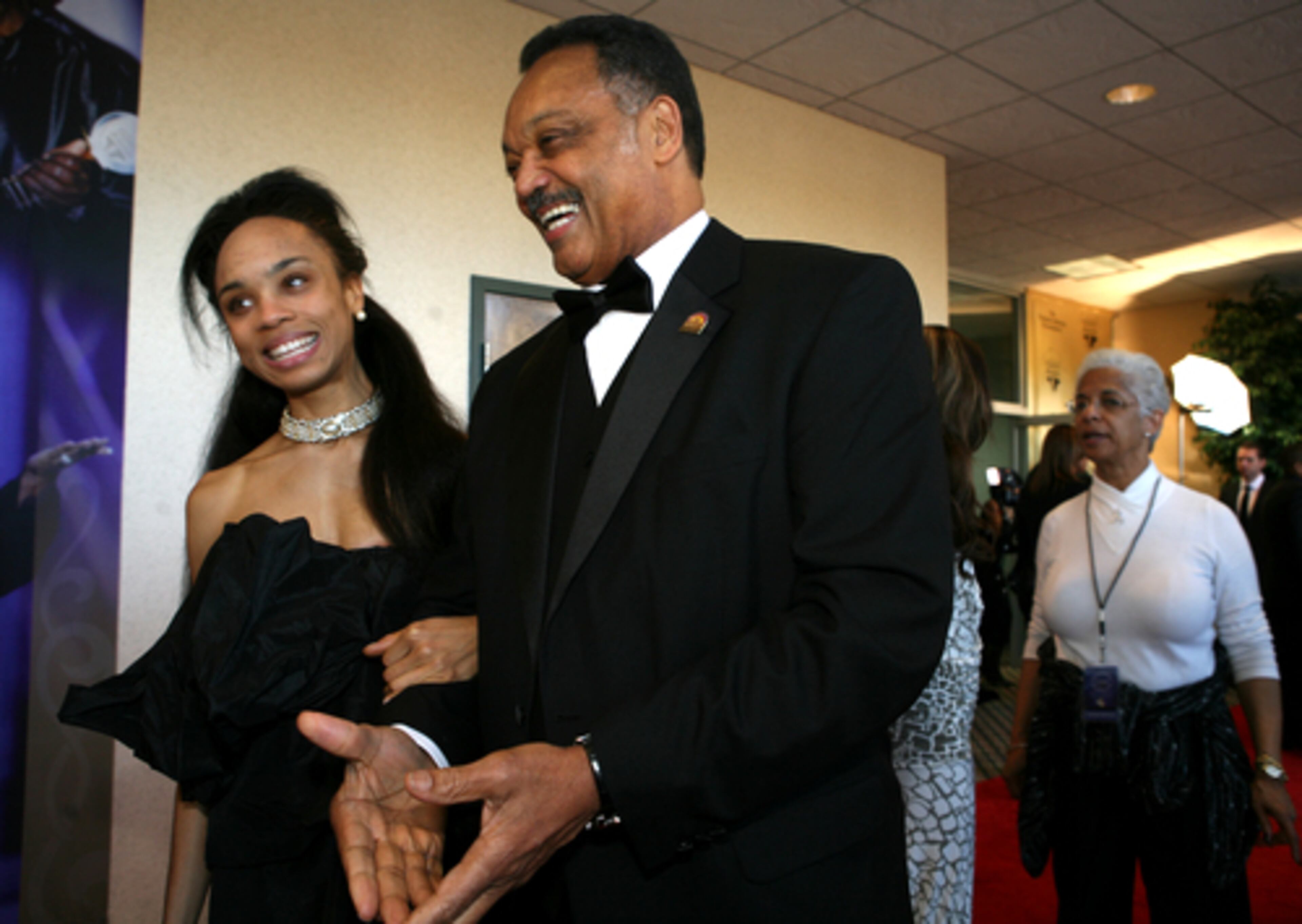 Rev. Jesse Jackson and his daughter, Jacqueline Jackson