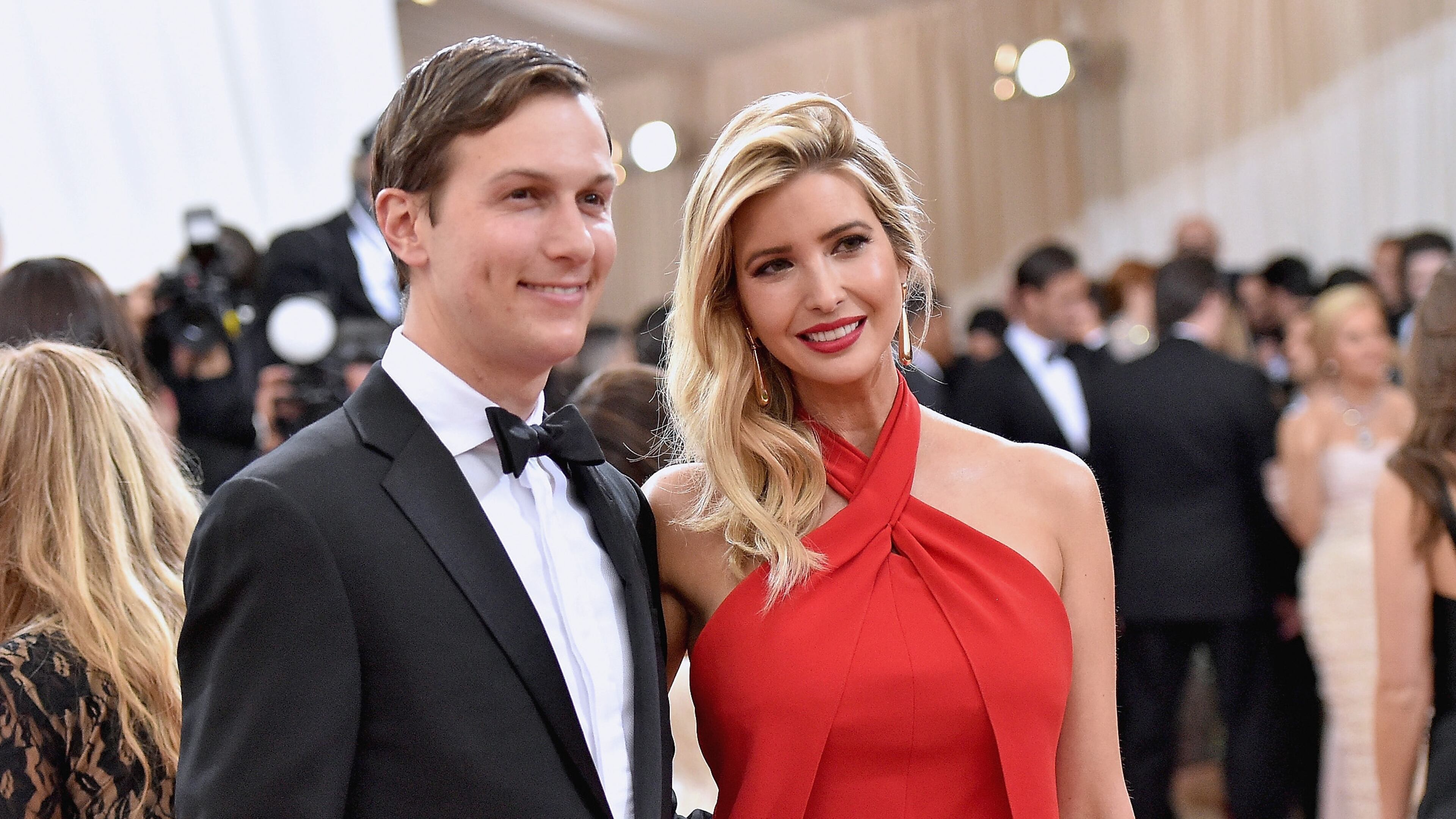NEW YORK, NY - MAY 02: Jared Kushner and wife Ivanka Trump attend the 'Manus x Machina: Fashion In An Age Of Technology' Costume Institute Gala at Metropolitan Museum of Art on May 2, 2016 in New York City. (Photo by Mike Coppola/Getty Images for People.com)