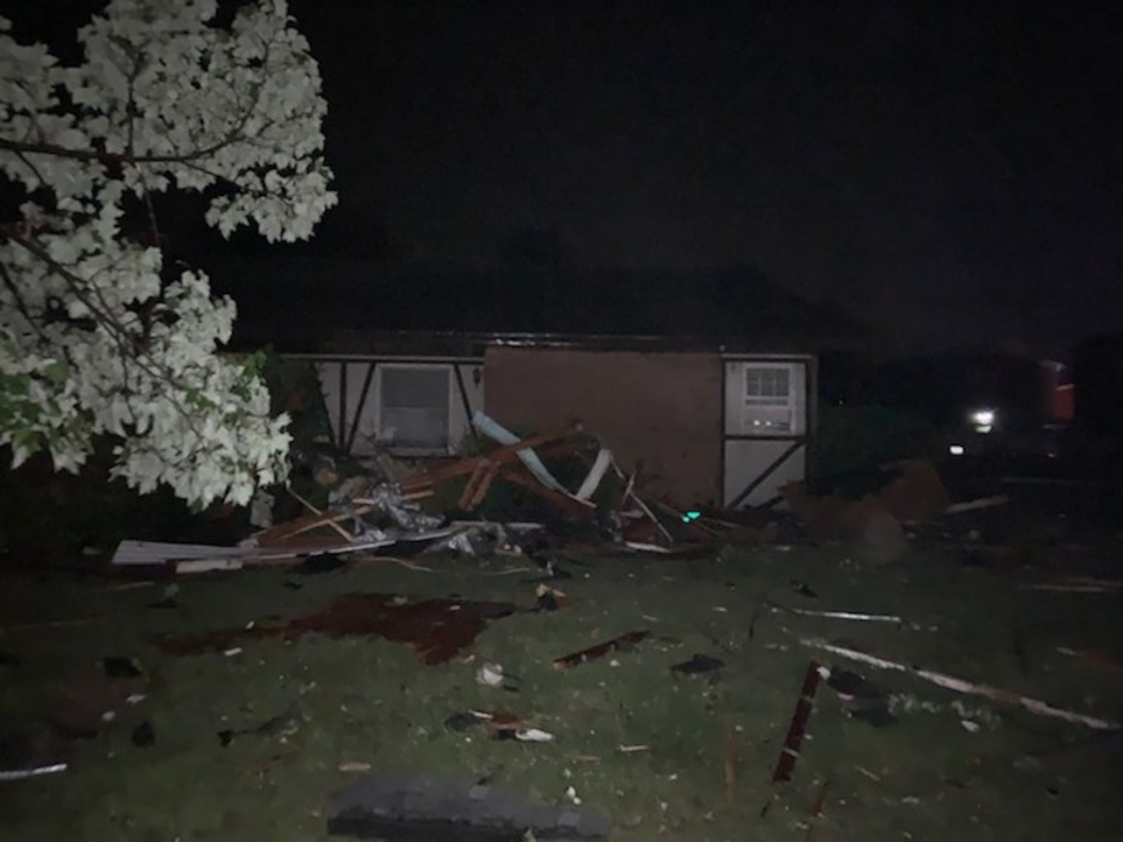 Tornado damage in Celina, Ohio. (Sean Cudahy / WHIO.com)