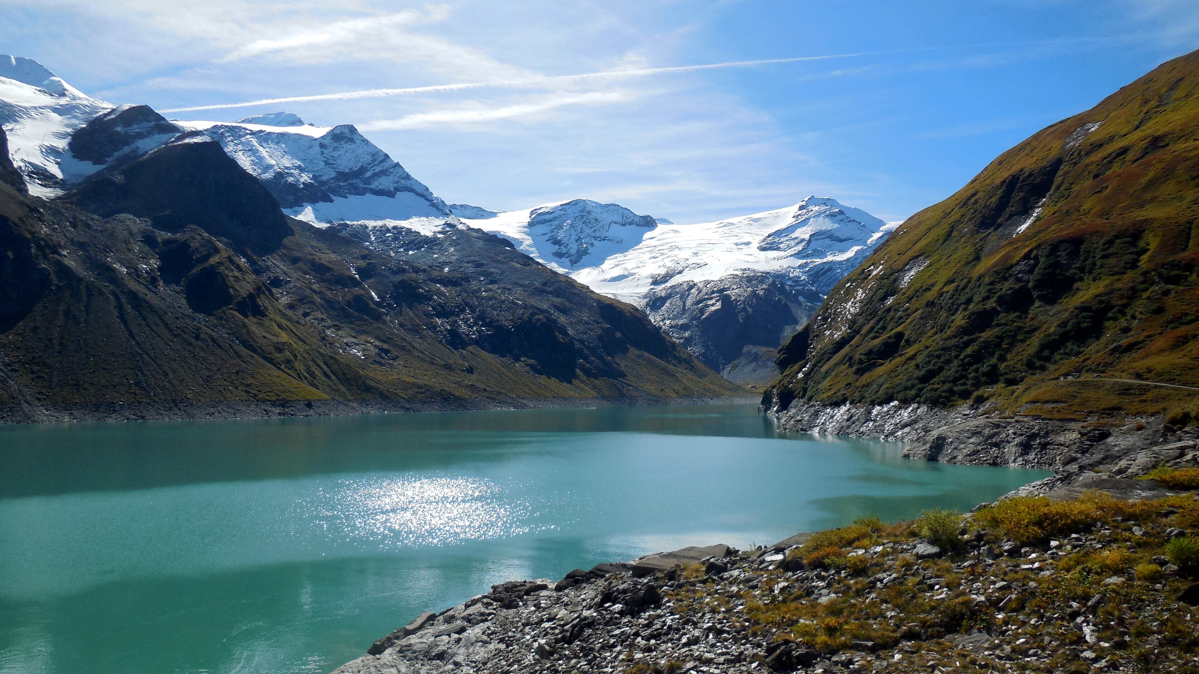 The Mooserboden reservoir is one of two in Kaprun, Austria, created by dam construction that began in the 1930s. Photo by Carol Sottili for The Washington Post.