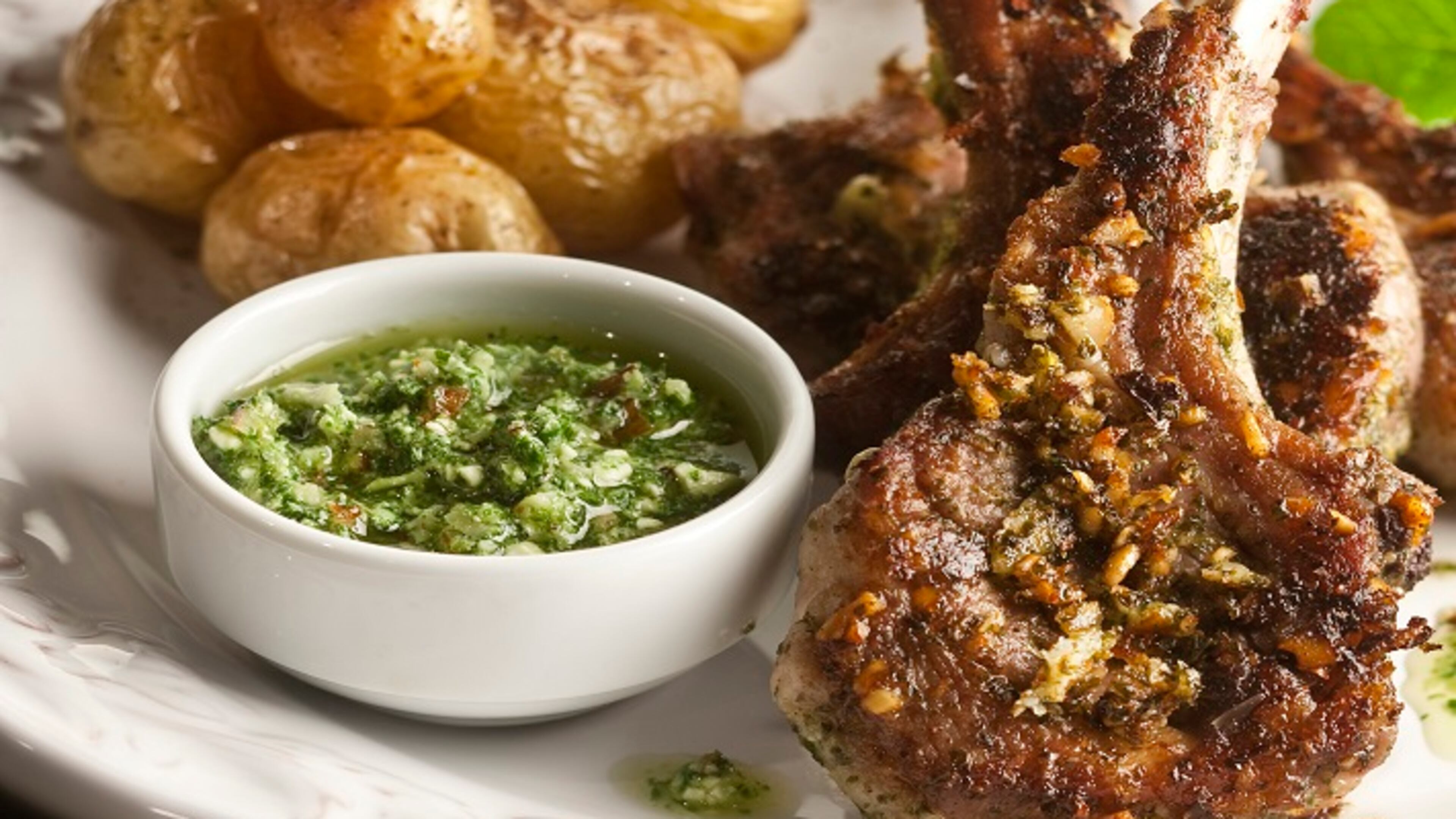 Whip up a mint pesto to serve with lamb chops. (Bill Hogan/Chicago Tribune/TNS)