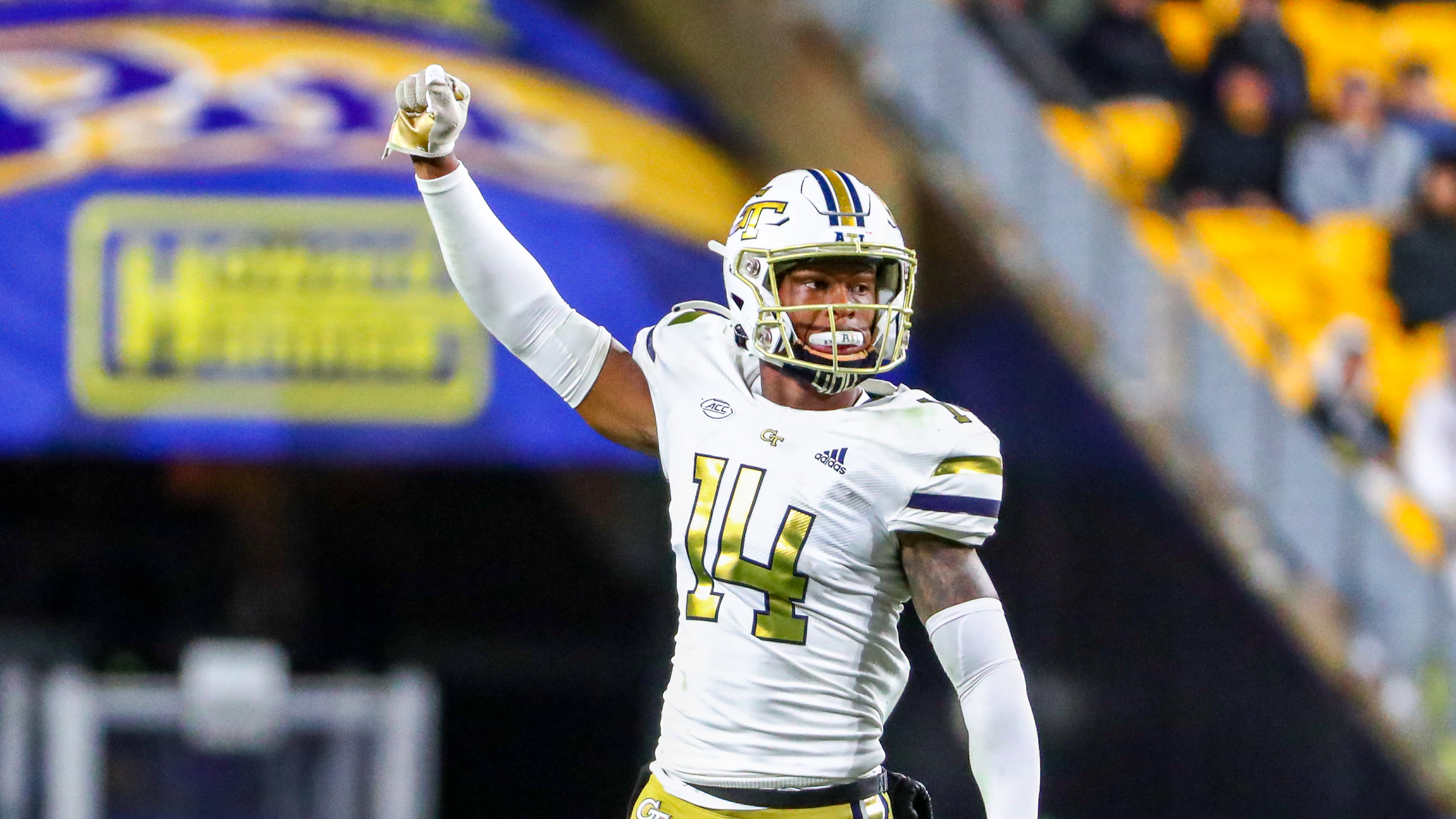 Georgia Tech safety Jaylon King earned a spot in the starting lineup before a season-ending leg injury suffered against Pitt Oct. 1, 2022, in Pittsburgh. (Jeffrey Gamza/Georgia Tech Athletics)