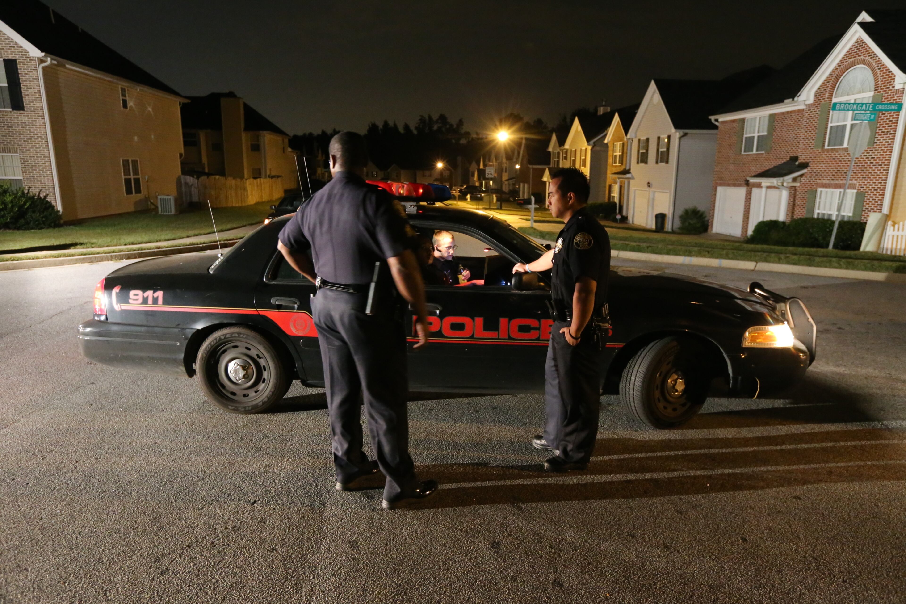 Clayton County police spokesman Phong Nguyen told The Atlanta Journal-Constitution that the suspects pried open a back door of the home about 2:15 a.m.