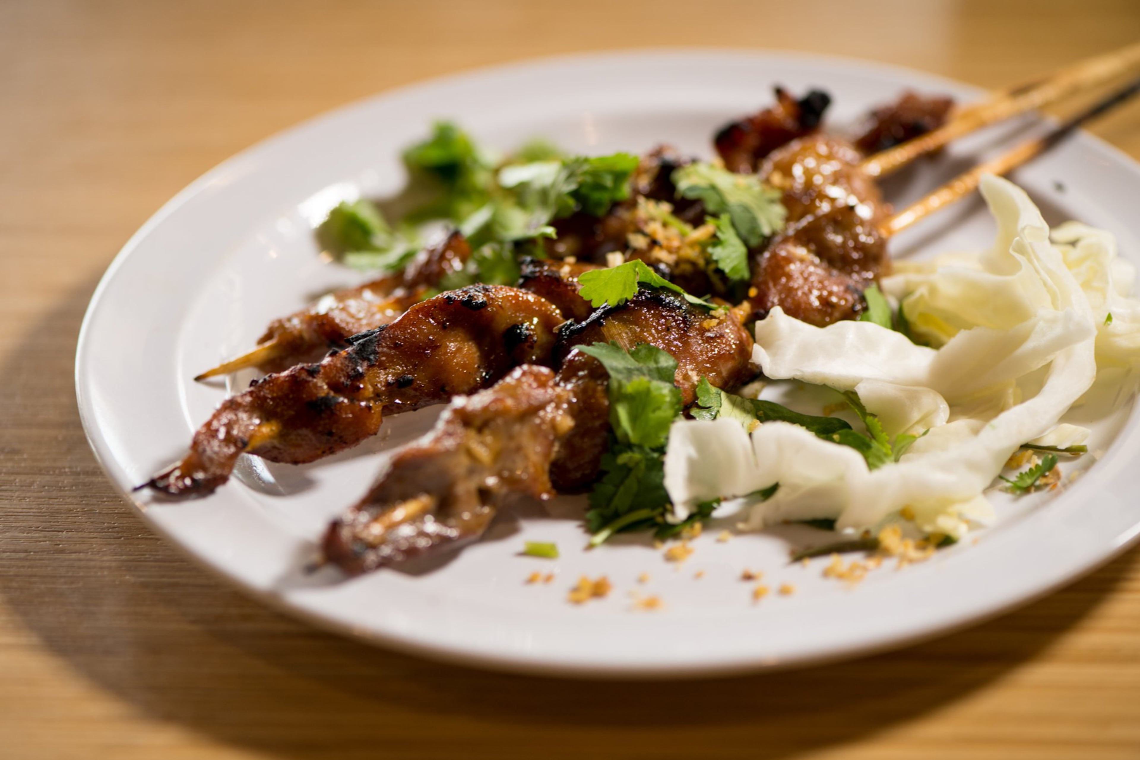 Pork Skewers snack. Photo credit- Mia Yakel.