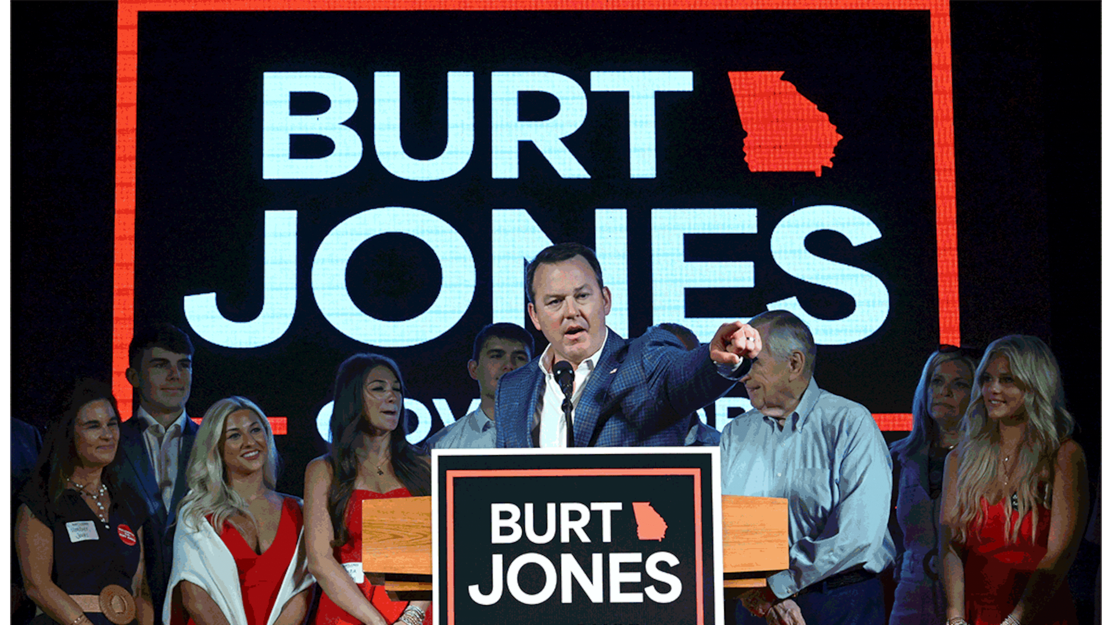 Burt Jones and Rick Jackson will face a runoff for the Republican candidacy for Georgia Governor. (Jason Getz and Hyosub Shin/AJC)