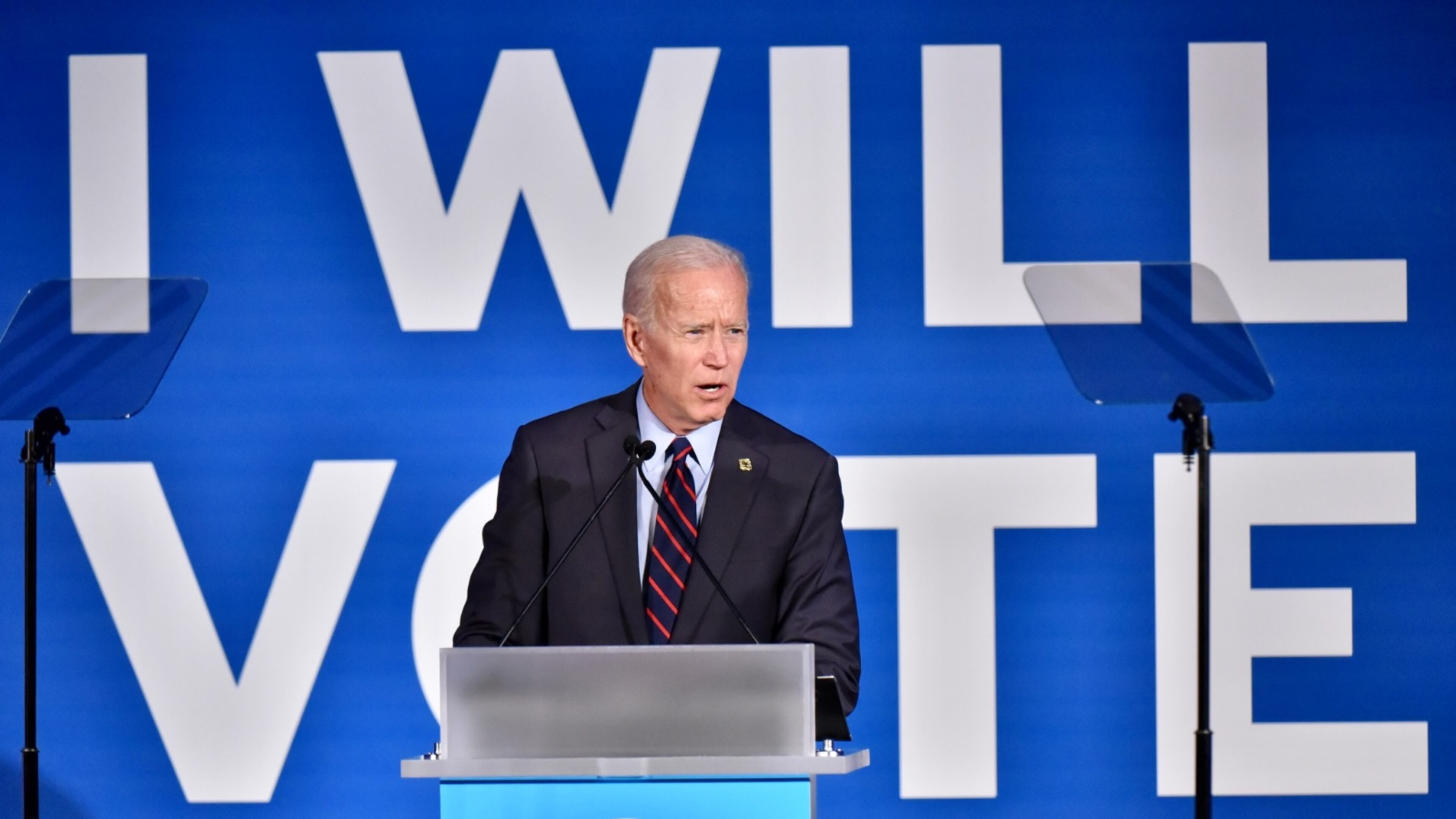 Former Vice President Joe Biden speaks during a Democratic fundraiser in Atlanta. Hyosub Shin/hshin@ajc.com