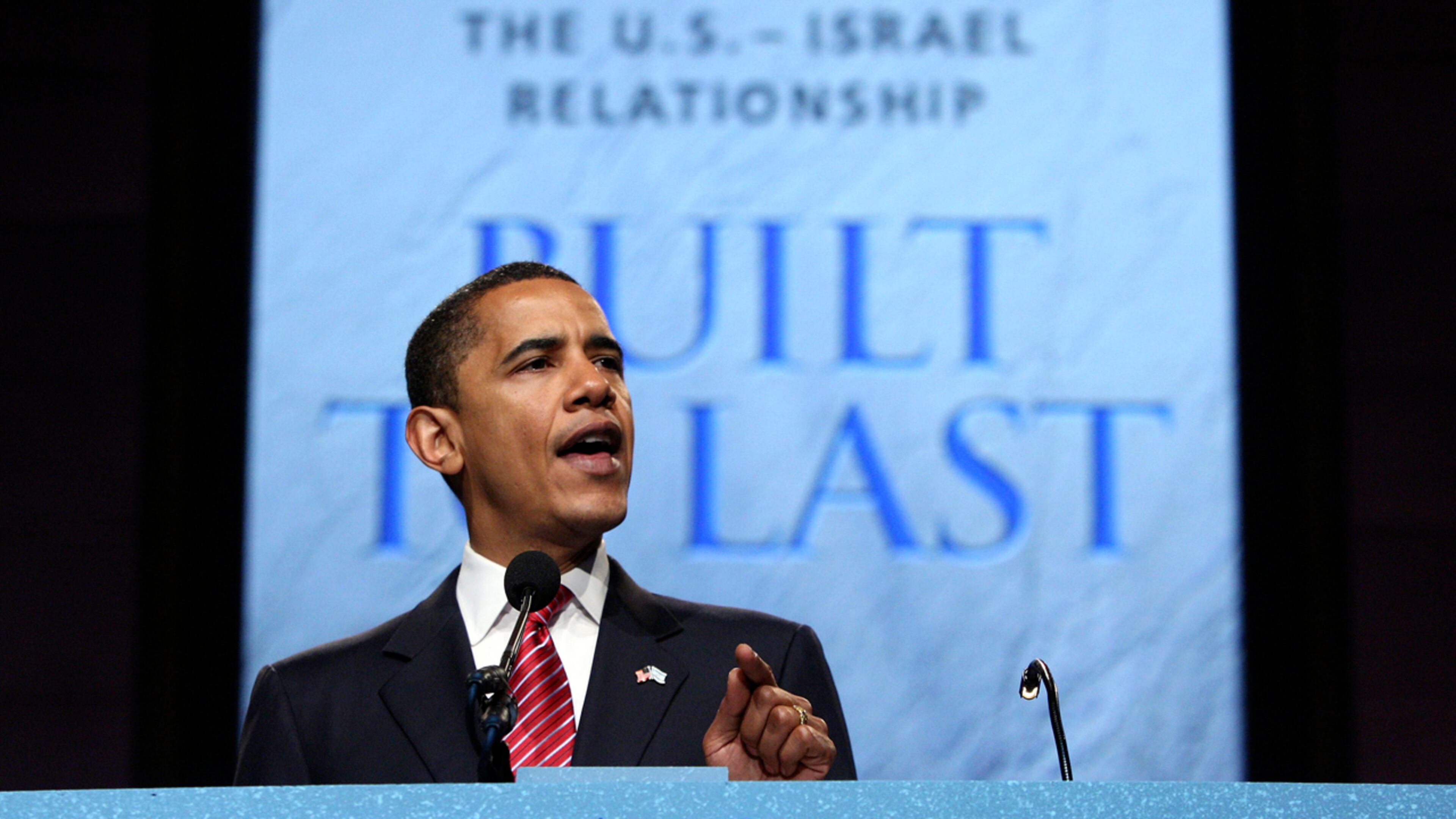 When he was Sen. Barack Obama, the future president addressed the American Israel Political Action Committee (AIPAC) convention on June, 4, 2005, in Washington. As a candidate, Obama assured Jewish leaders he would steadfastly safeguard Israel's security. More recently, however, AIPAC has been a vocal opponent of the president's Iran deal.