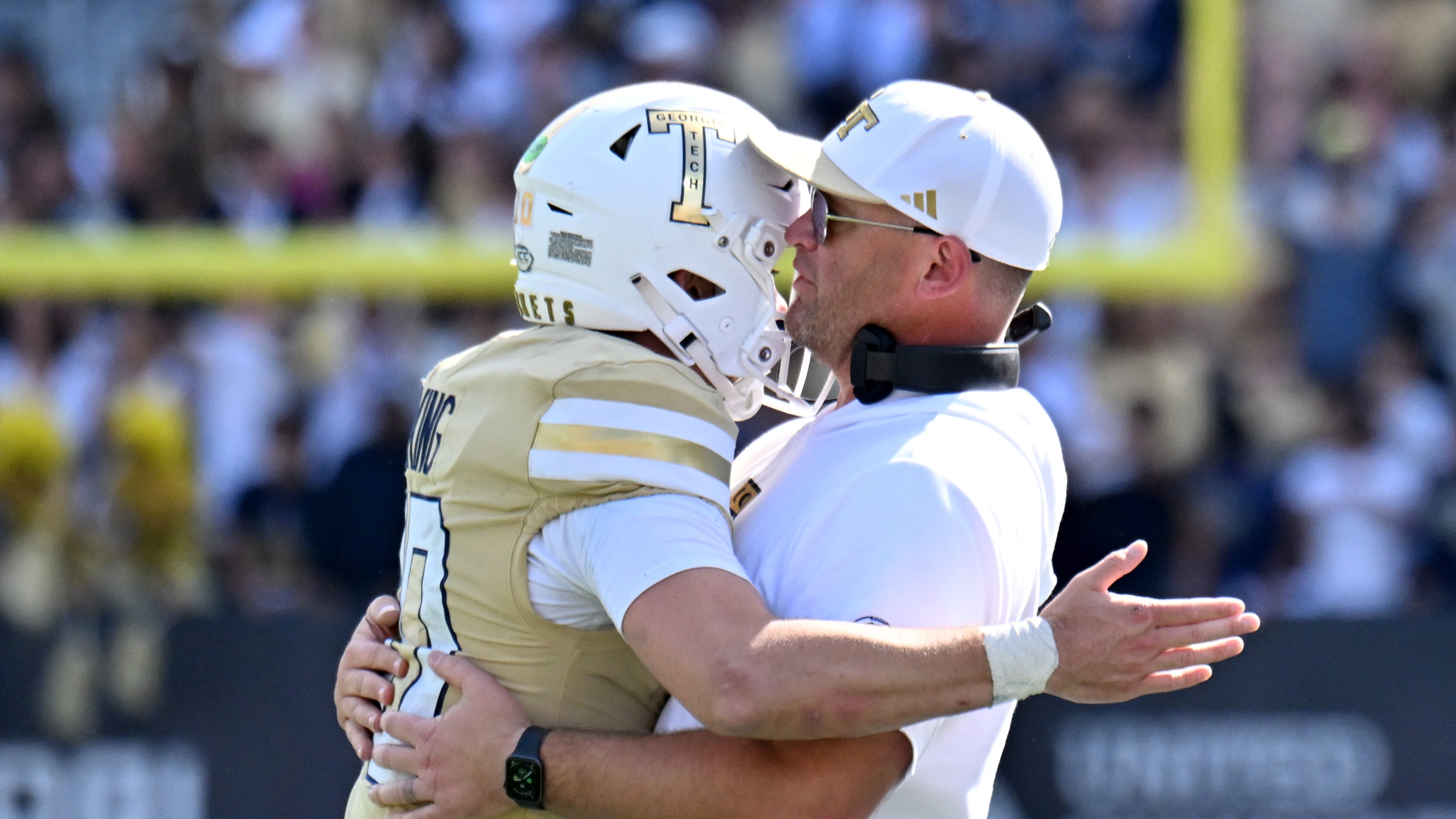Georgia Tech quarterback Haynes King has led his Georgia Tech team to an 8-0 start for the first time since 1966, and now, the Yellow Jackets control their own destiny in a quest to reach the ACC title game in Charlotte. (Hyosub Shin/AJC)