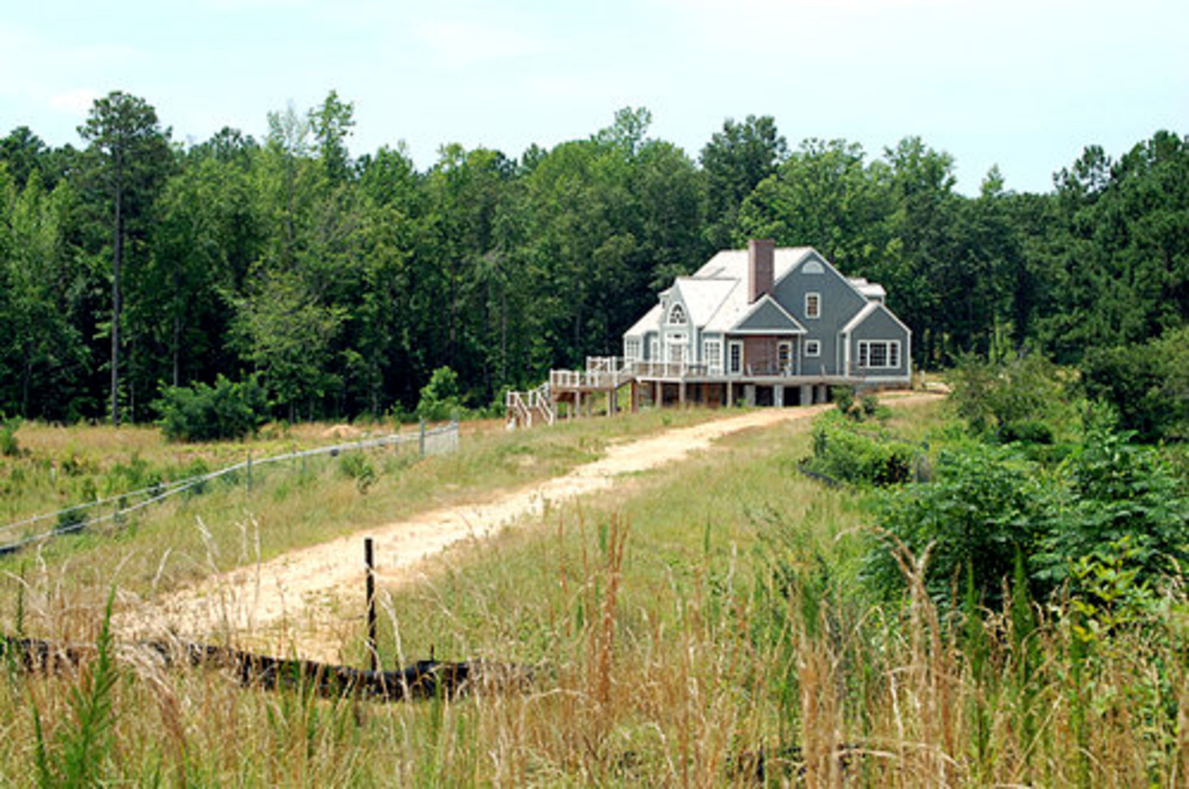 The clubhouse at WaterLace remains unfinished after the project fell into foreclosure.