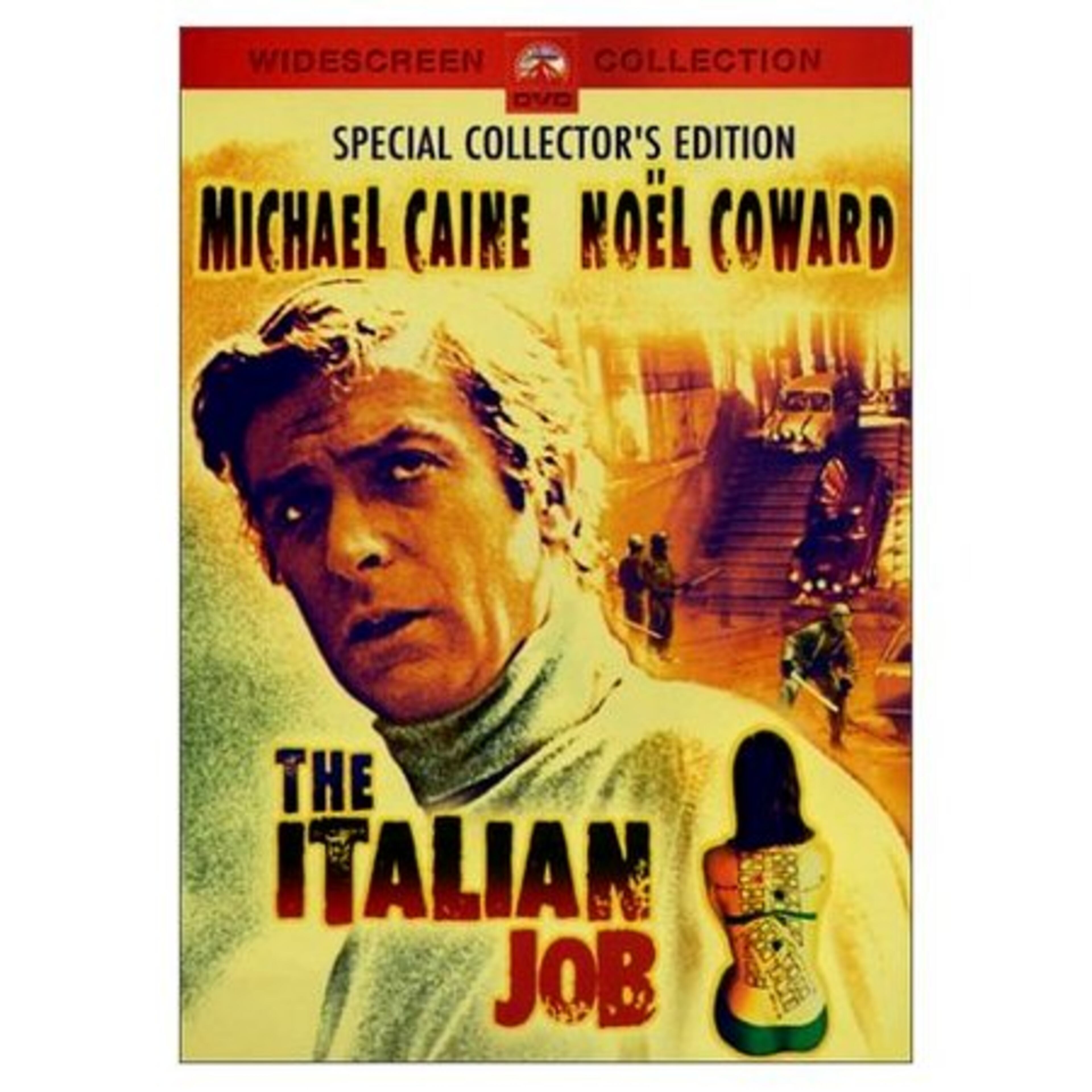 THE ITALIAN JOB (1969). Michael Caine attempts to steal gold bullion using a Turin traffic jam to aid his getaway. Quincy Jones wrote the soundtrack. Stick with this version, not the 2003 Mark Wahlberg remake.