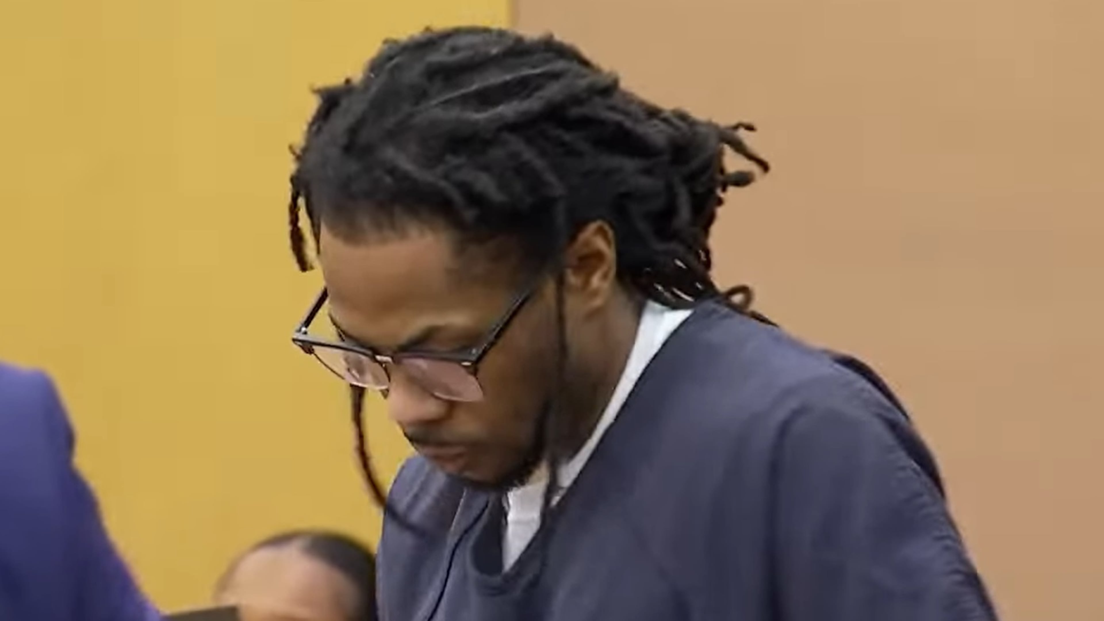 Atlanta rapper Cash Out was sentenced to life in prison after being found guilty of RICO and sex trafficking charges. (Courtesy of Fox 5 Atlanta Livestream/YouTube)