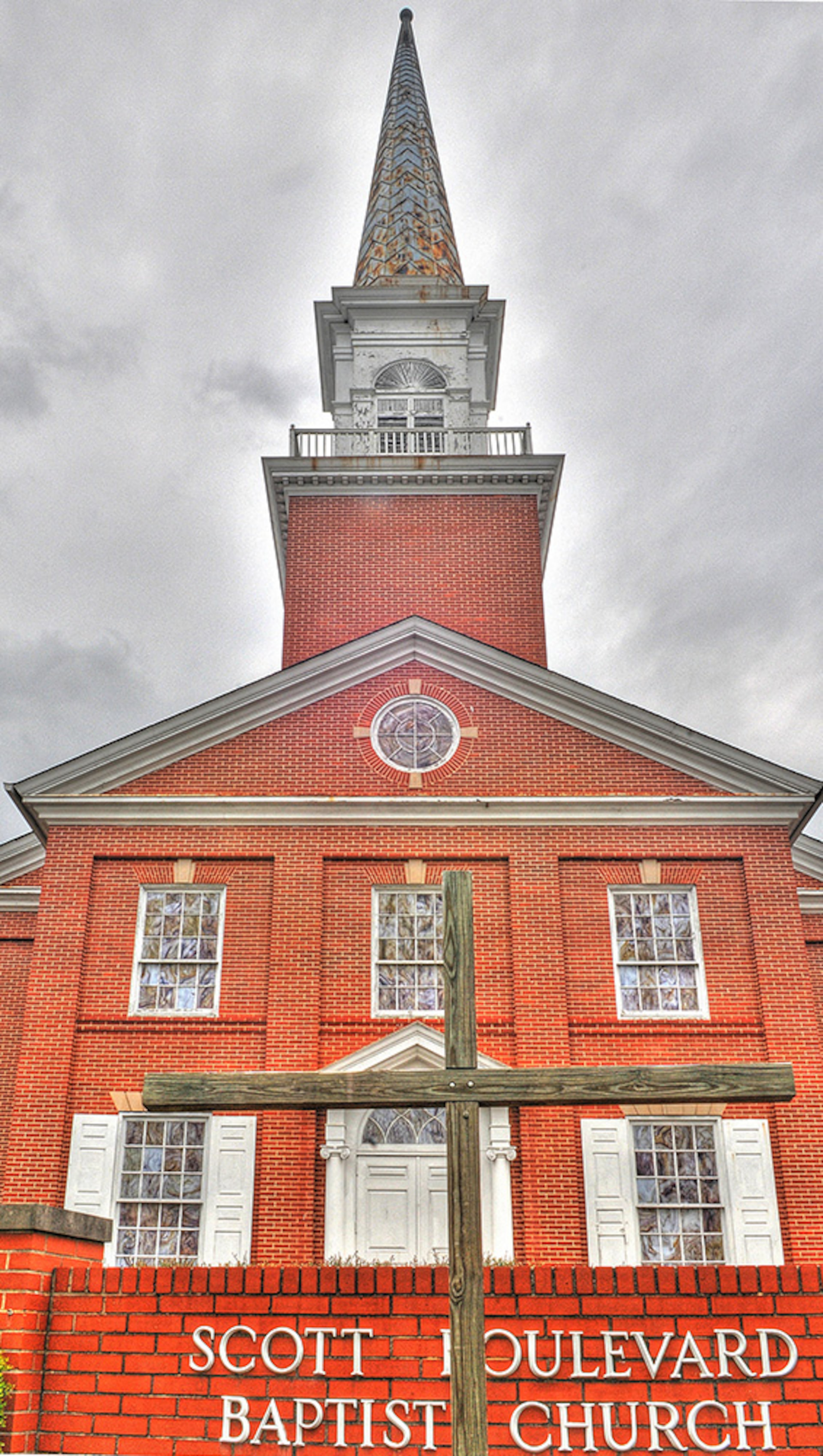 The Scott Boulevard Baptist Church sits fully intact, operational and spotless inside - but sold - on the afternoon of Oct. 28, 2013. The church the abutting neighborhood were to be demolished to make space for a new Dekalb County multi-use complex. (Chris Hunt/Special)