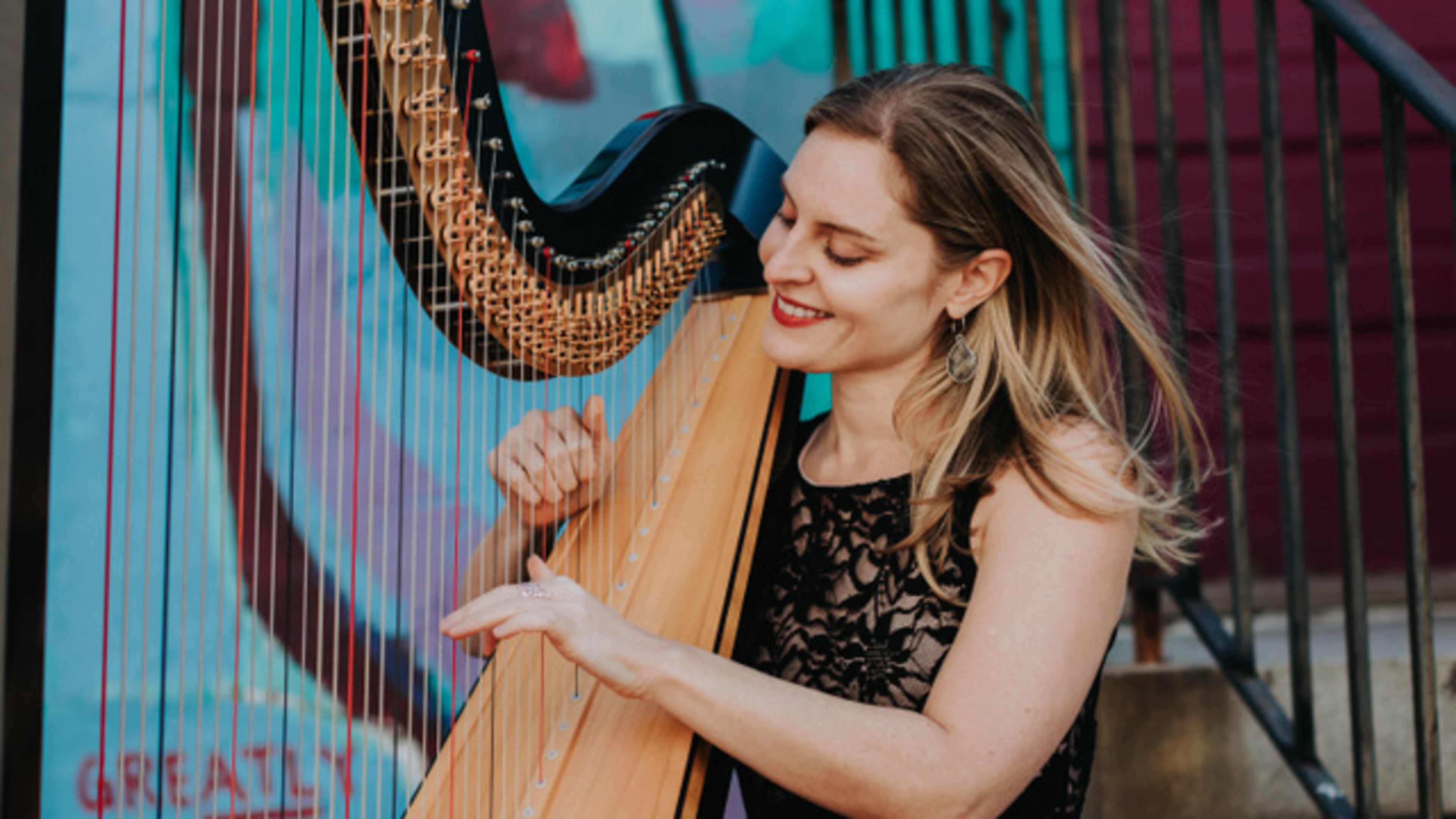 Tyler Hartley's interest began when she was five years old during a music demonstration at the Casa Montessori school in Marietta. Playing with the Atlanta Symphony Youth Orchestra in high school sparked her pursuit of a harpist as a career.