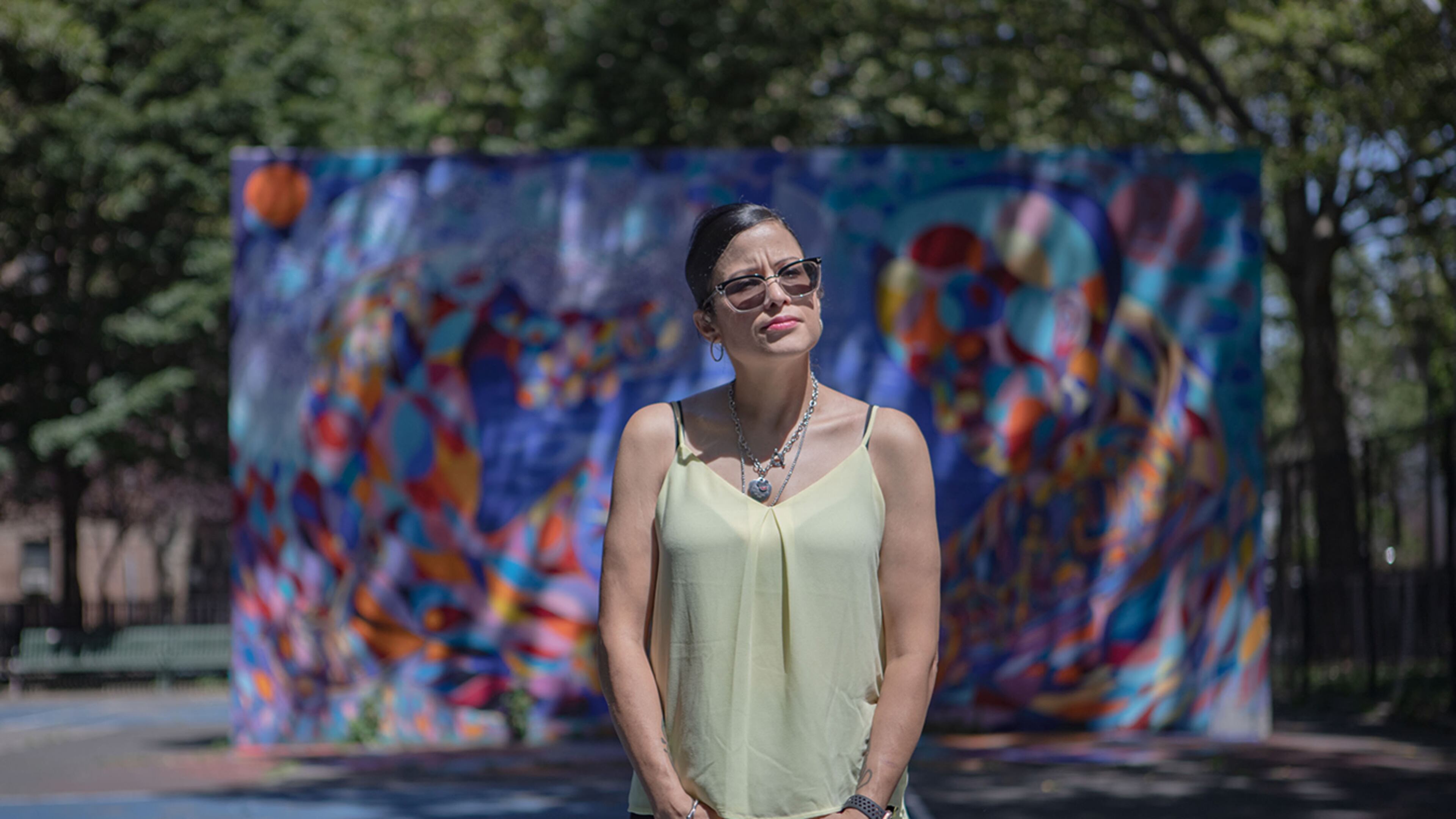 When Nancy Perez, who lives in the Brooklyn neighborhood of Bedford-Stuyvesant, contracted COVID-19 in March, she stayed in her room for a month, isolating herself from her 17- and 20-year-old sons and her 4-year-old grandson. The mutual aid group Bed-Stuy Strong regularly sent volunteers to her home with cooked meals for her sons and grandson. (Shelby Knowles for KHN)