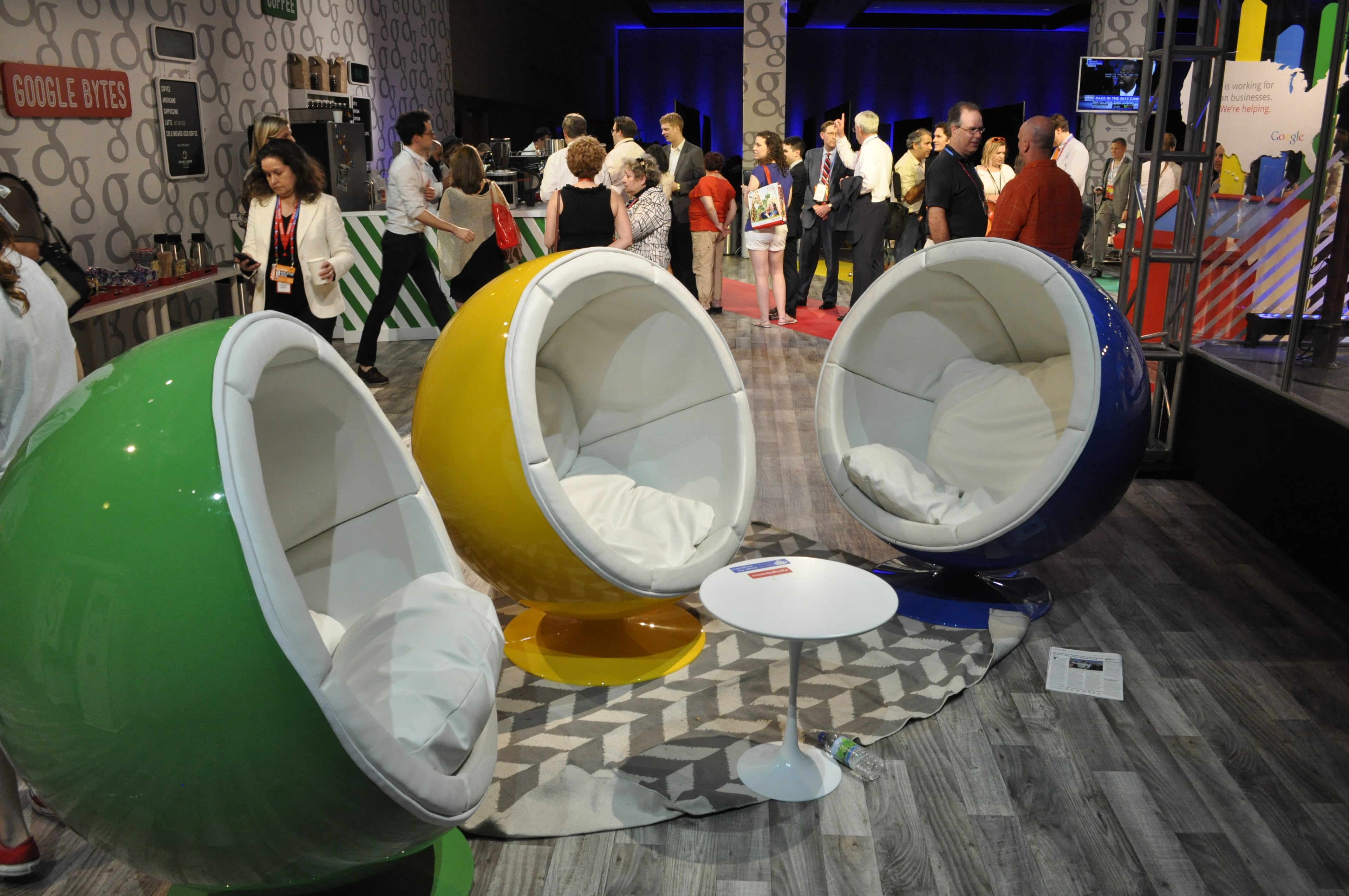 Hang out in some cool Google chairs.