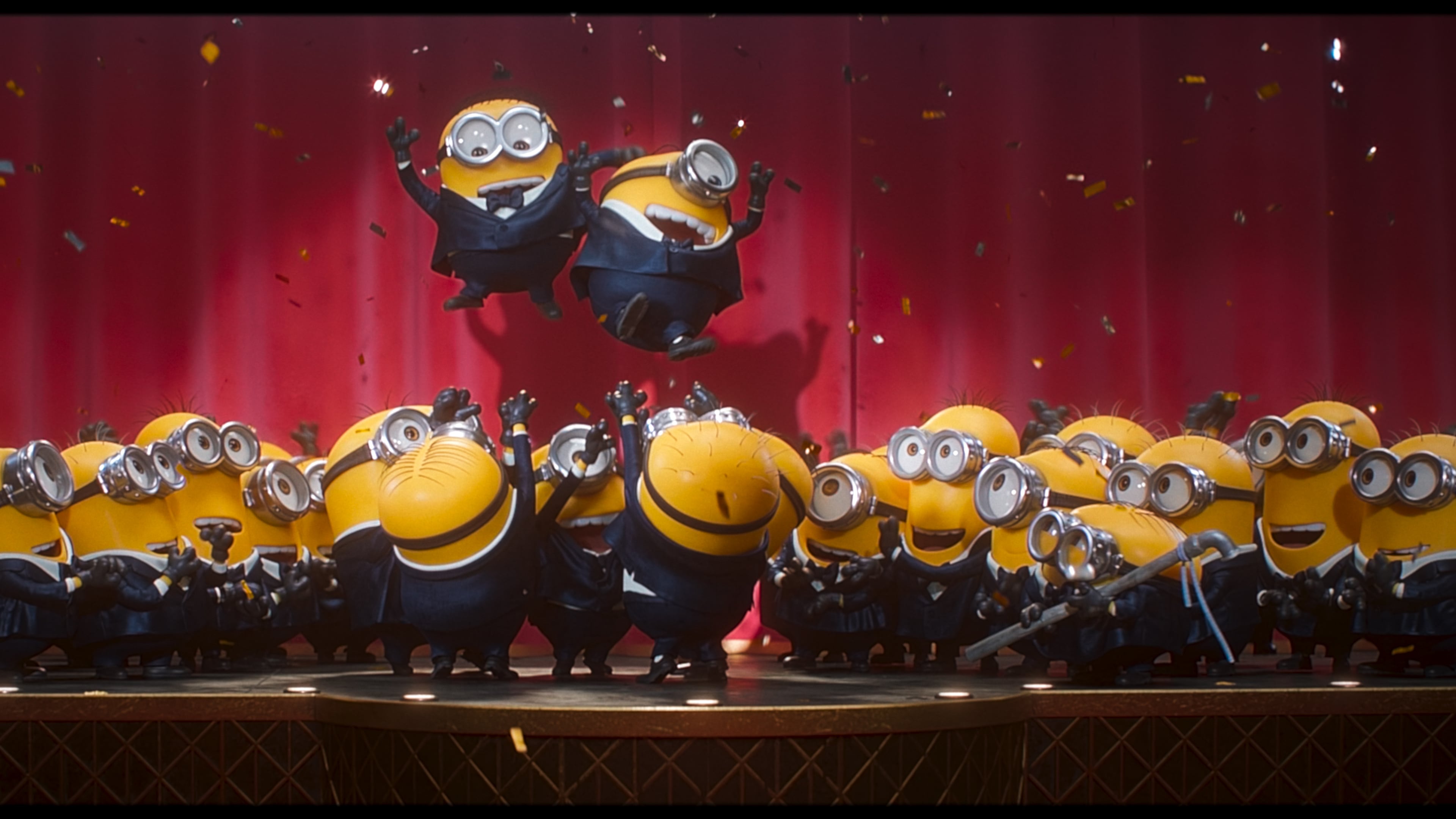 This image released by Universal Pictures shows a scene from Illumination's "Minions & Monsters." (Universal Pictures via AP)