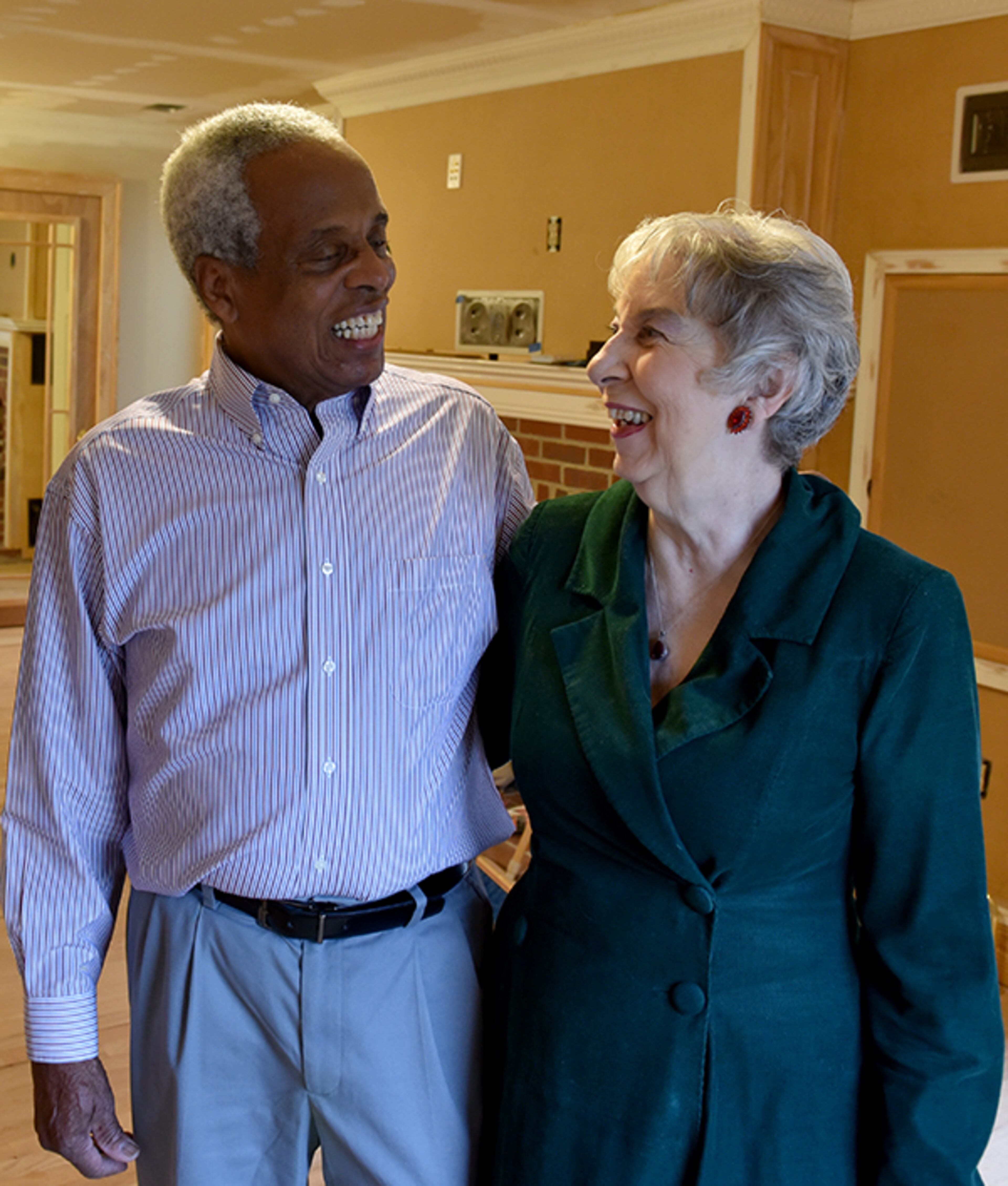 Sam and Marti Hagan met in 1973 and married the next year before moving to Georgia. “Certainly, if it wasn’t for the Supreme Court case that happened in 1967, Georgia would not have been an option for us," Marti says. They are seen here in their East Lake home in 2015. (BRANT SANDERLIN/BSANDERLIN@AJC.COM)