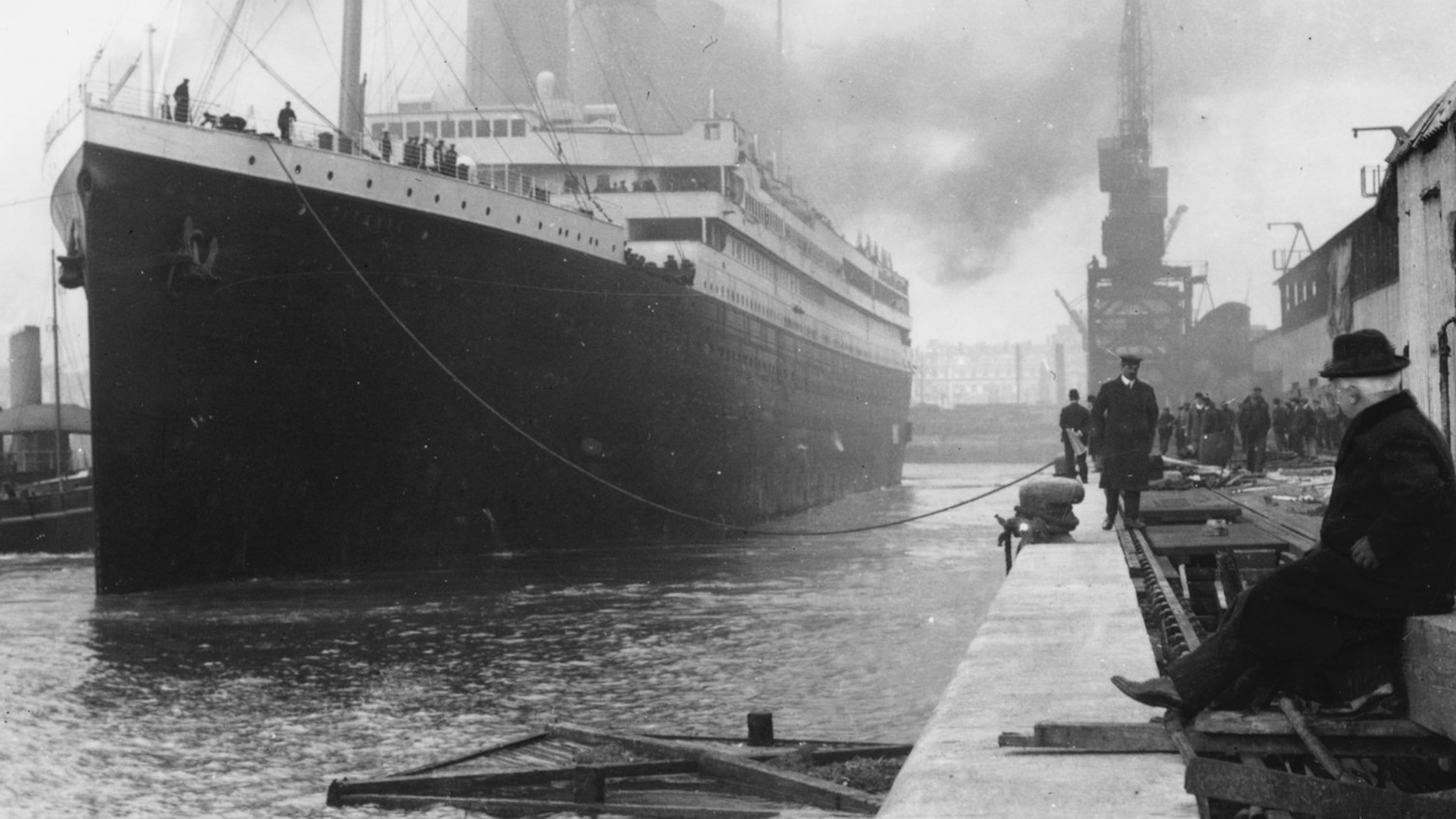 The Titanic gets ready to leave Southampton on April 10, 1912. Photo credit: Titanic: The Artifact Exhibition.