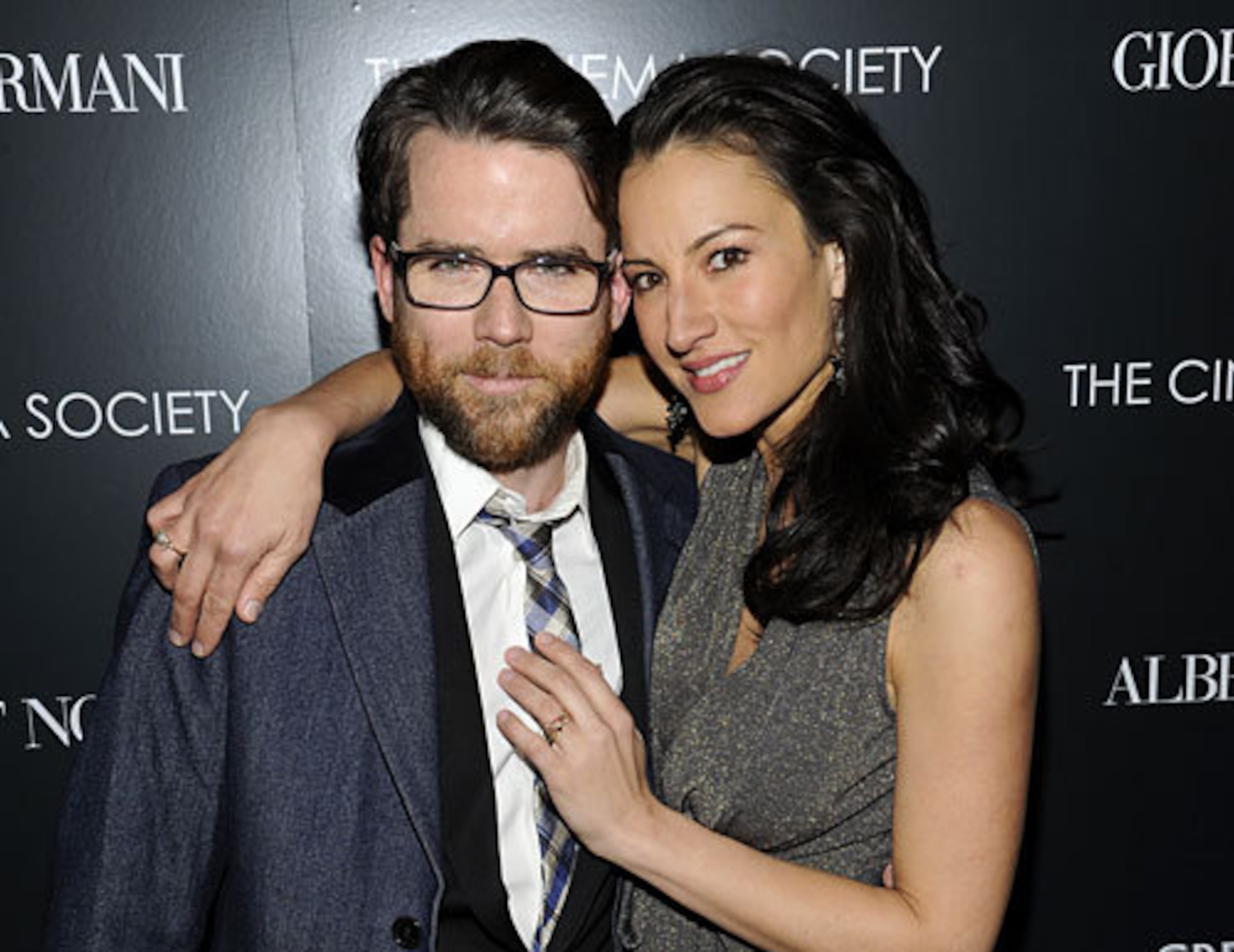 Actor Christian Campbell and wife, actress America Olivo, made for a stylish duo.