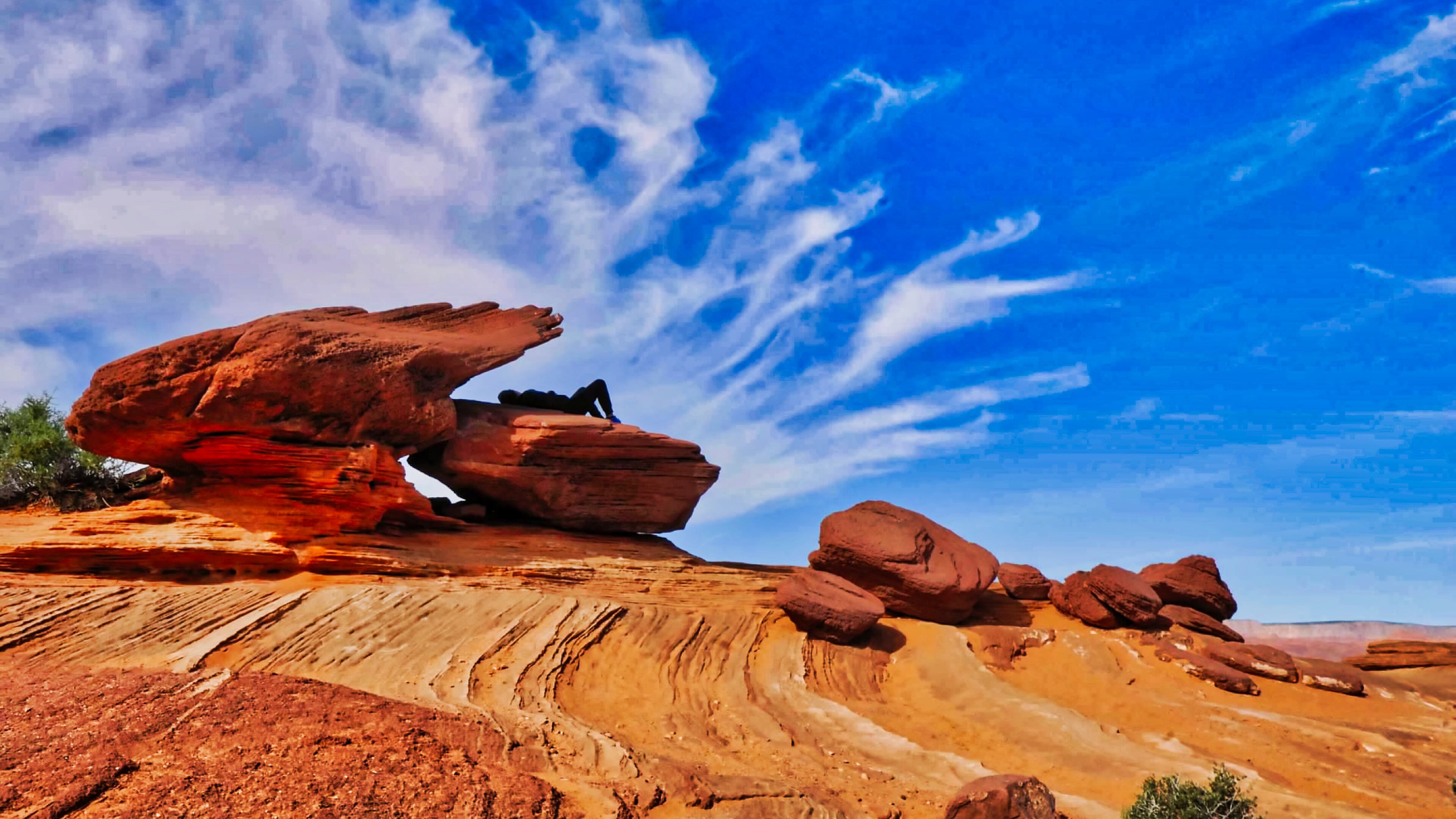 David Libman to this photo in March 2017 in the Glen Canyon National Recreation Area near Page, Arizona.