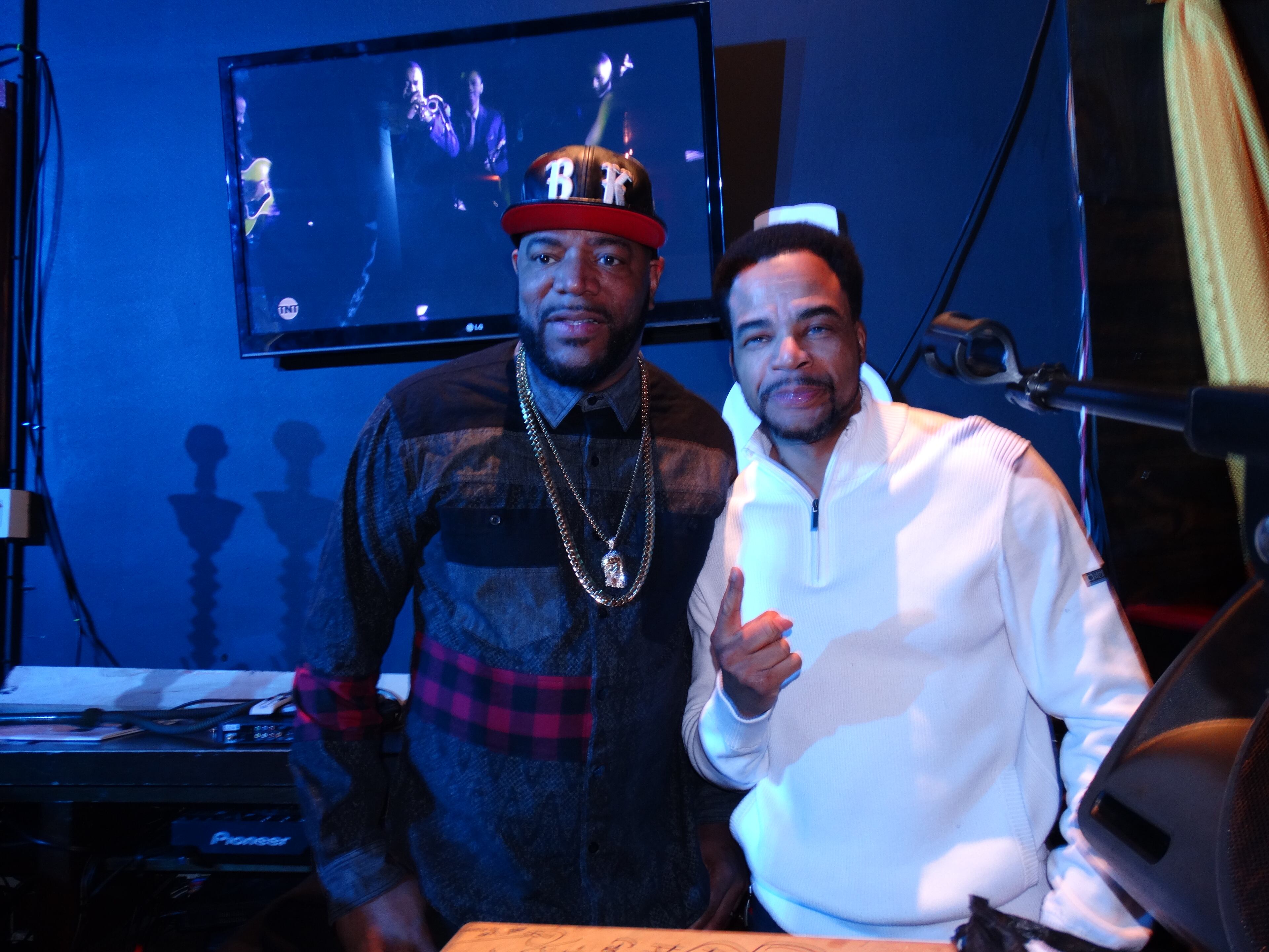 Ed Lover and DJ Nabs at Lover's birthday party at Elleven45 Lounge, which used to be Frank Ski's place. CREDIT: Rodney Ho/ rho@ajc.com