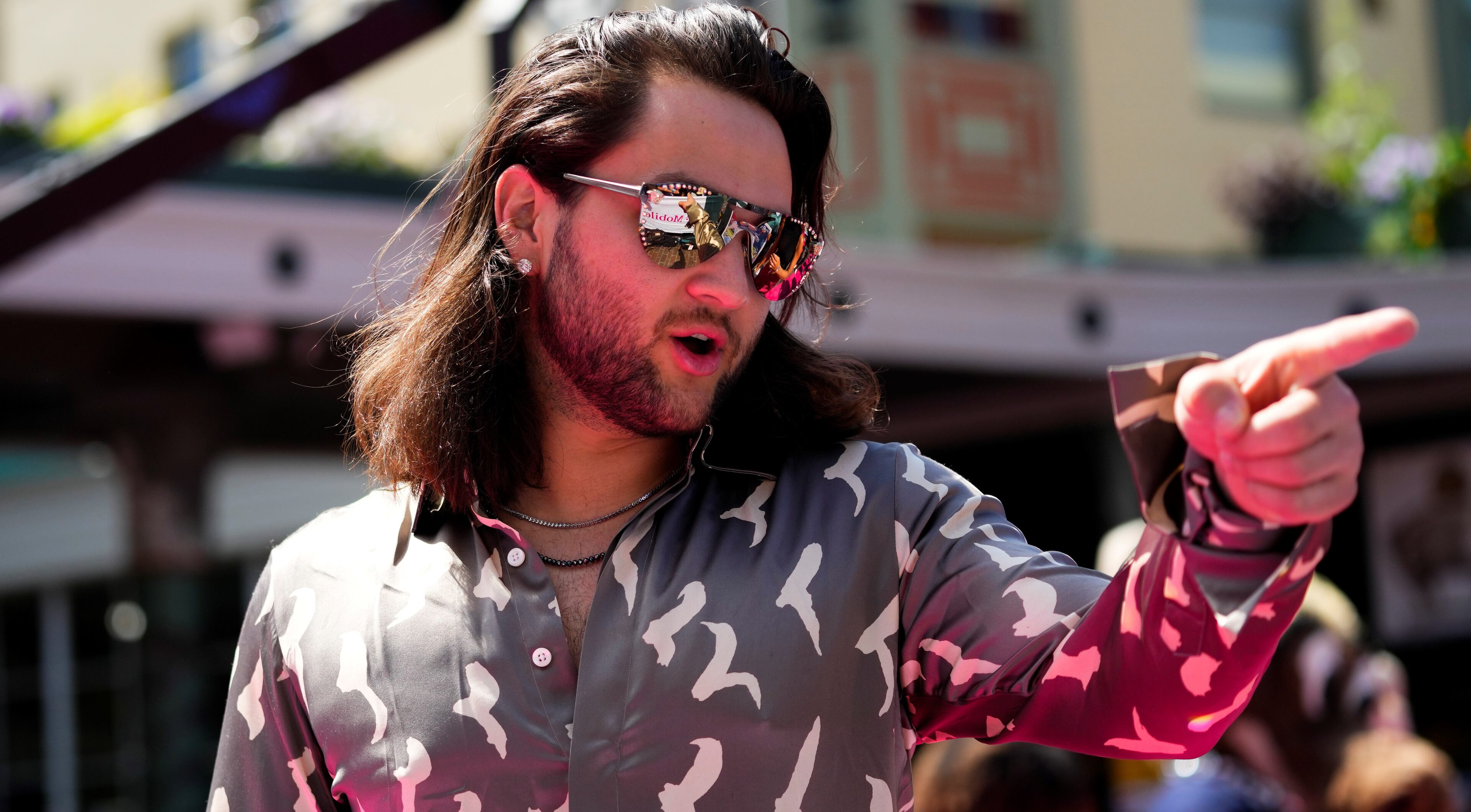 American League's Bo Bichette, of the Toronto Blue Jays, arrives at the All-Star Game red carpet show, Tuesday, July 11, 2023, in Seattle. (AP Photo/Lindsey Wasson)