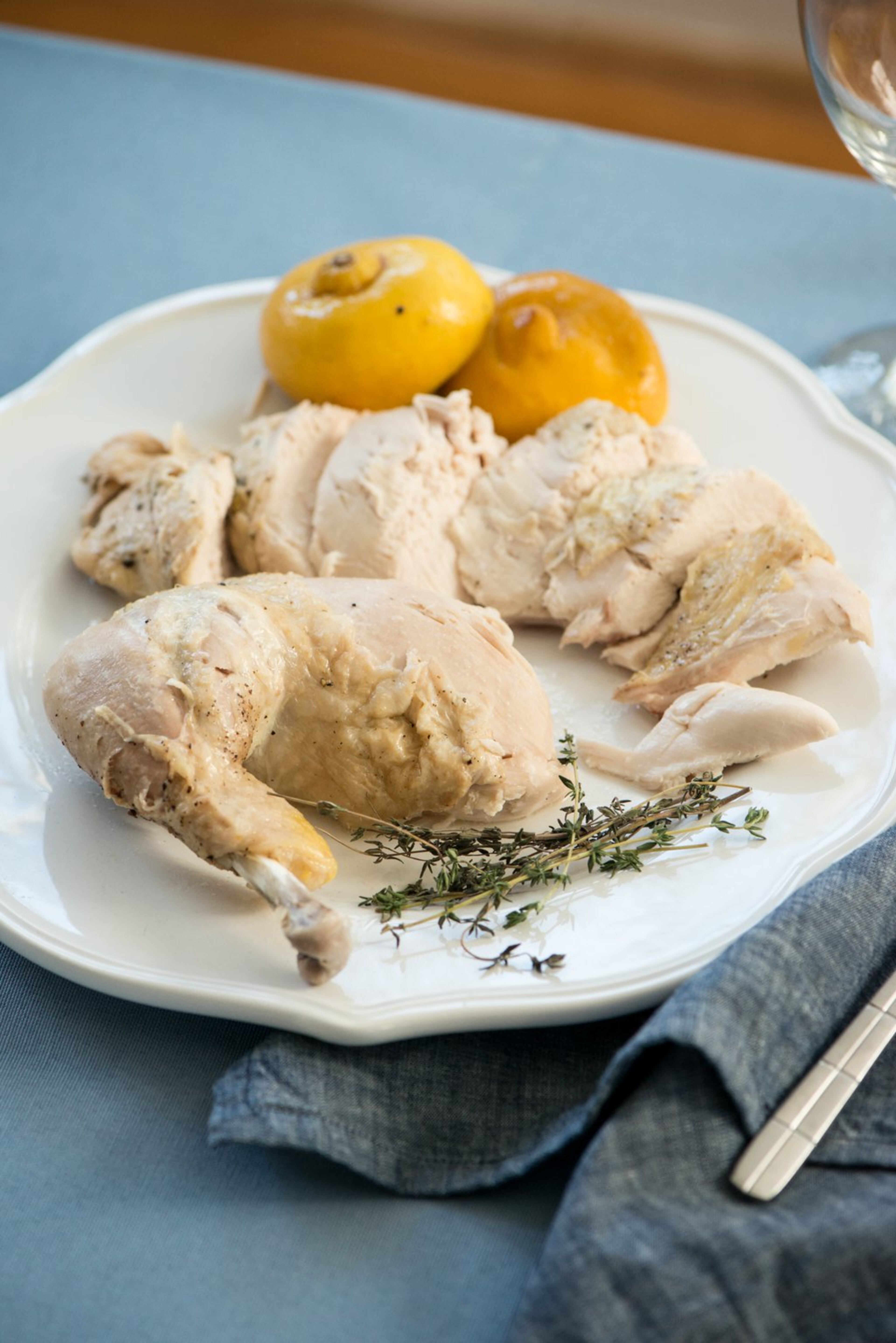 Tucker Berta Sarkisian’s “Melt-off the Bone Juicy Whole Chicken” prepared in the Instant Pot. Photo credit- Mia Yakel.