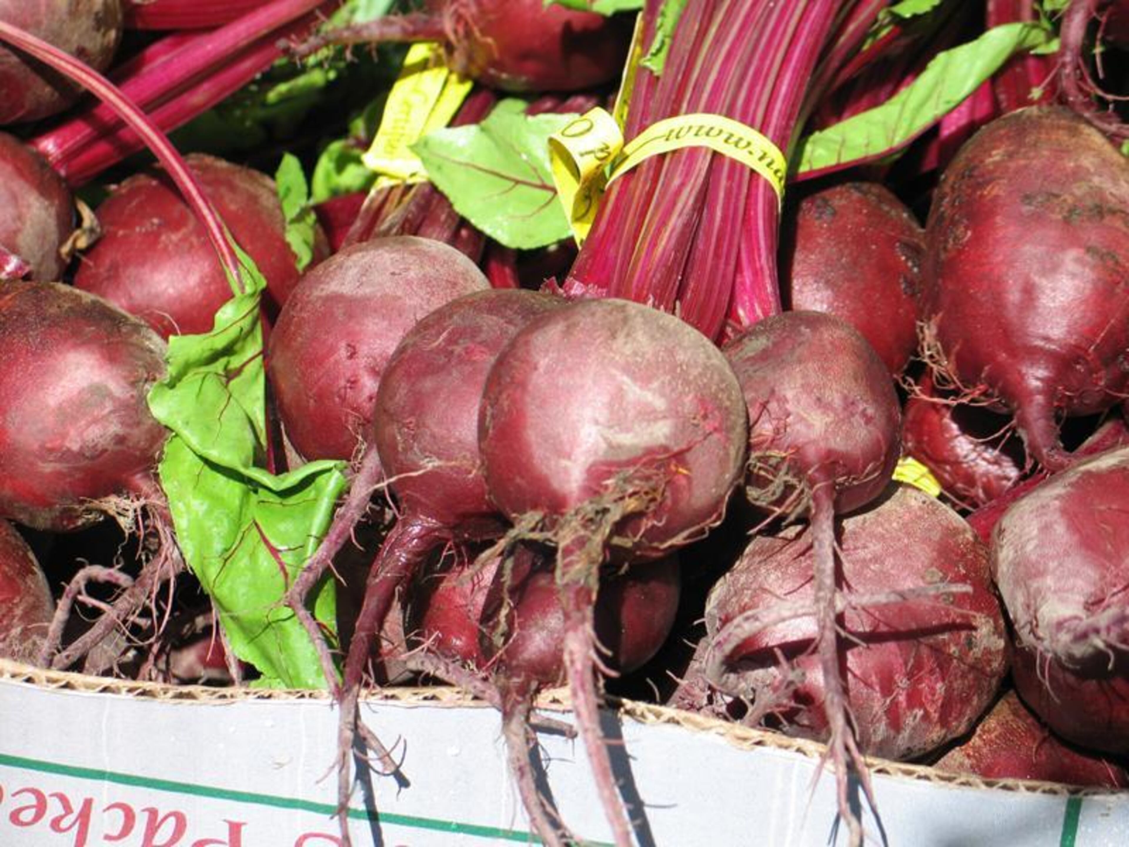 Beets are rich in folate, and when eaten raw in a salad have great antioxidant power, like red spinach, he said.