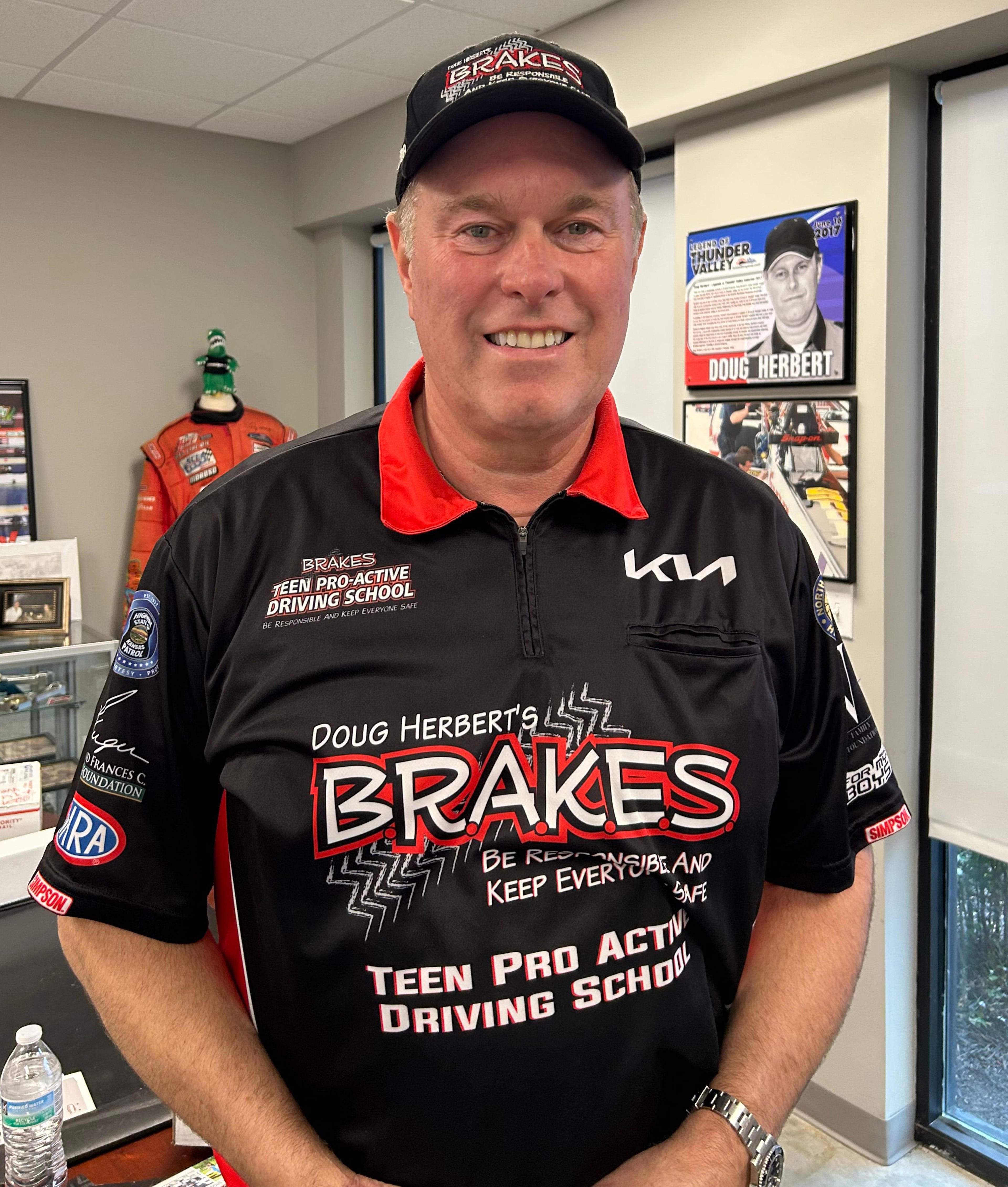 Retired drag racer Doug Herbert's hands-on B.R.A.K.E.S. classes trains young drivers and their parents on many high-stress moves and skills that can dramatically decrease their chances of causing a wreck. (Courtesy of B.R.A.K.E.S.)
