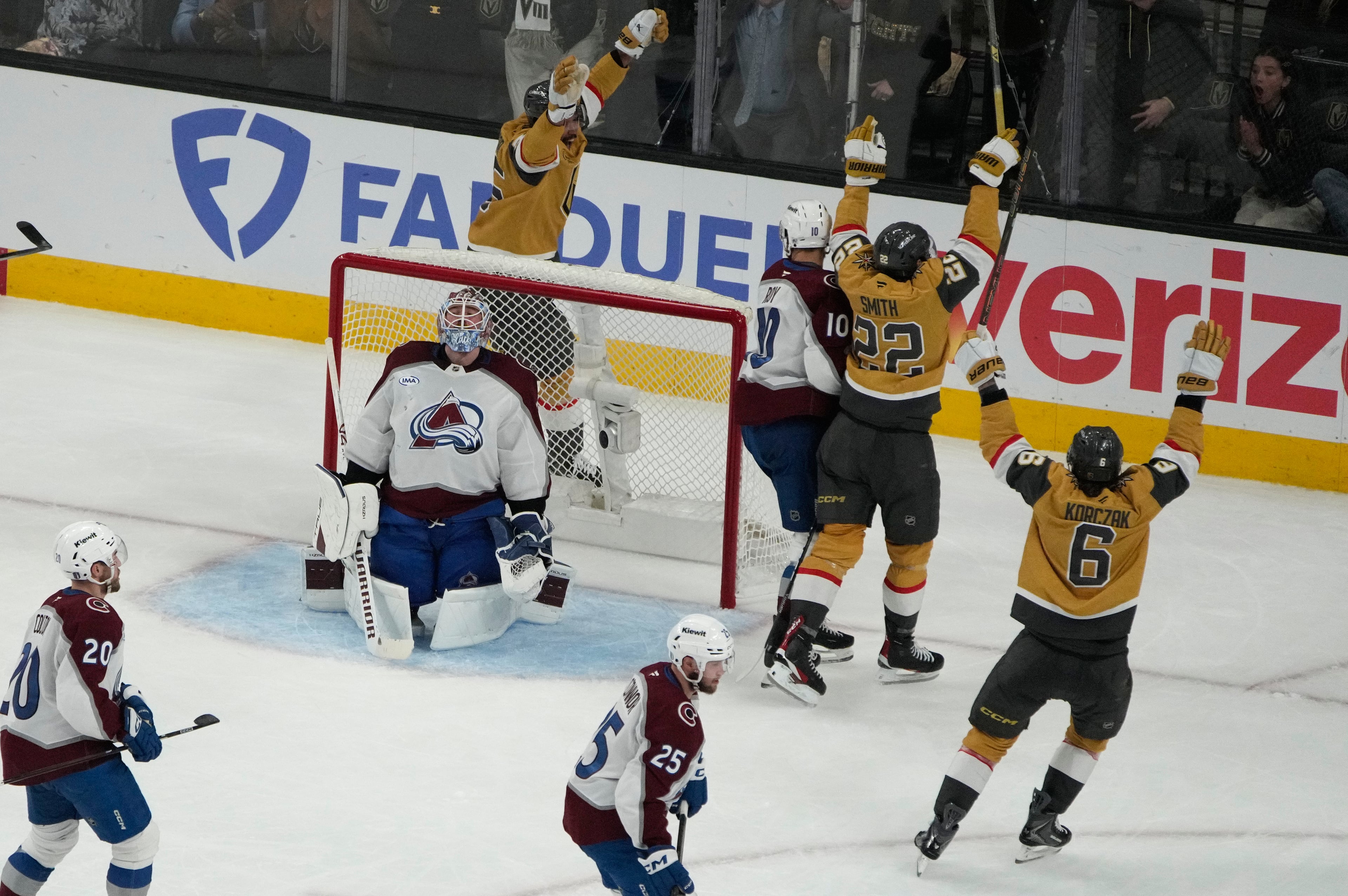 Avalanche Golden Knights Hockey