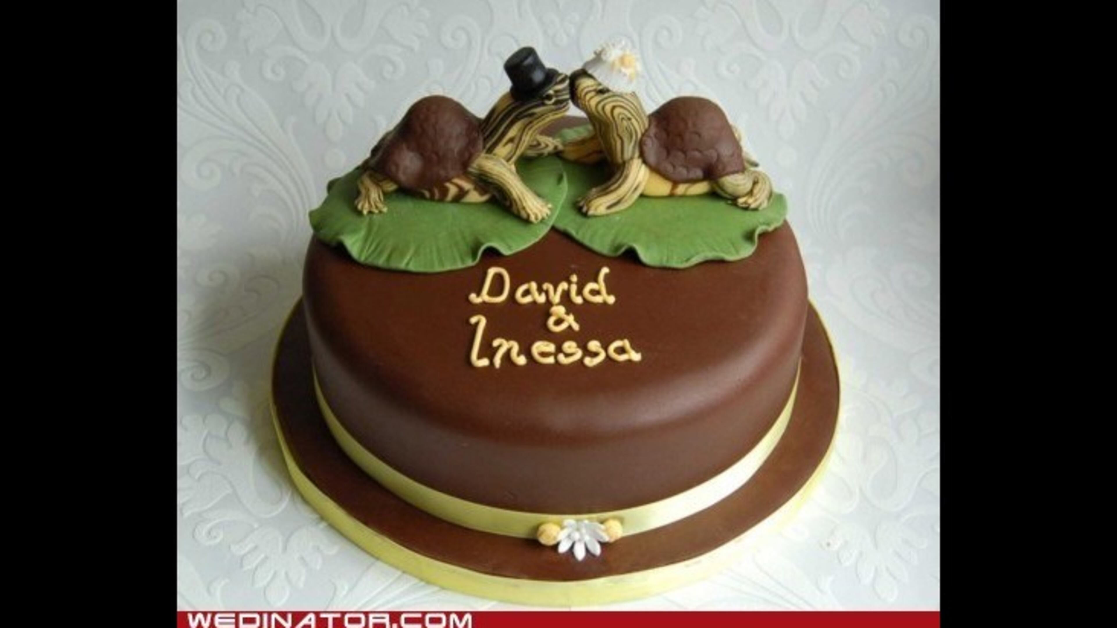 Here are some more unusual wedding cakes.