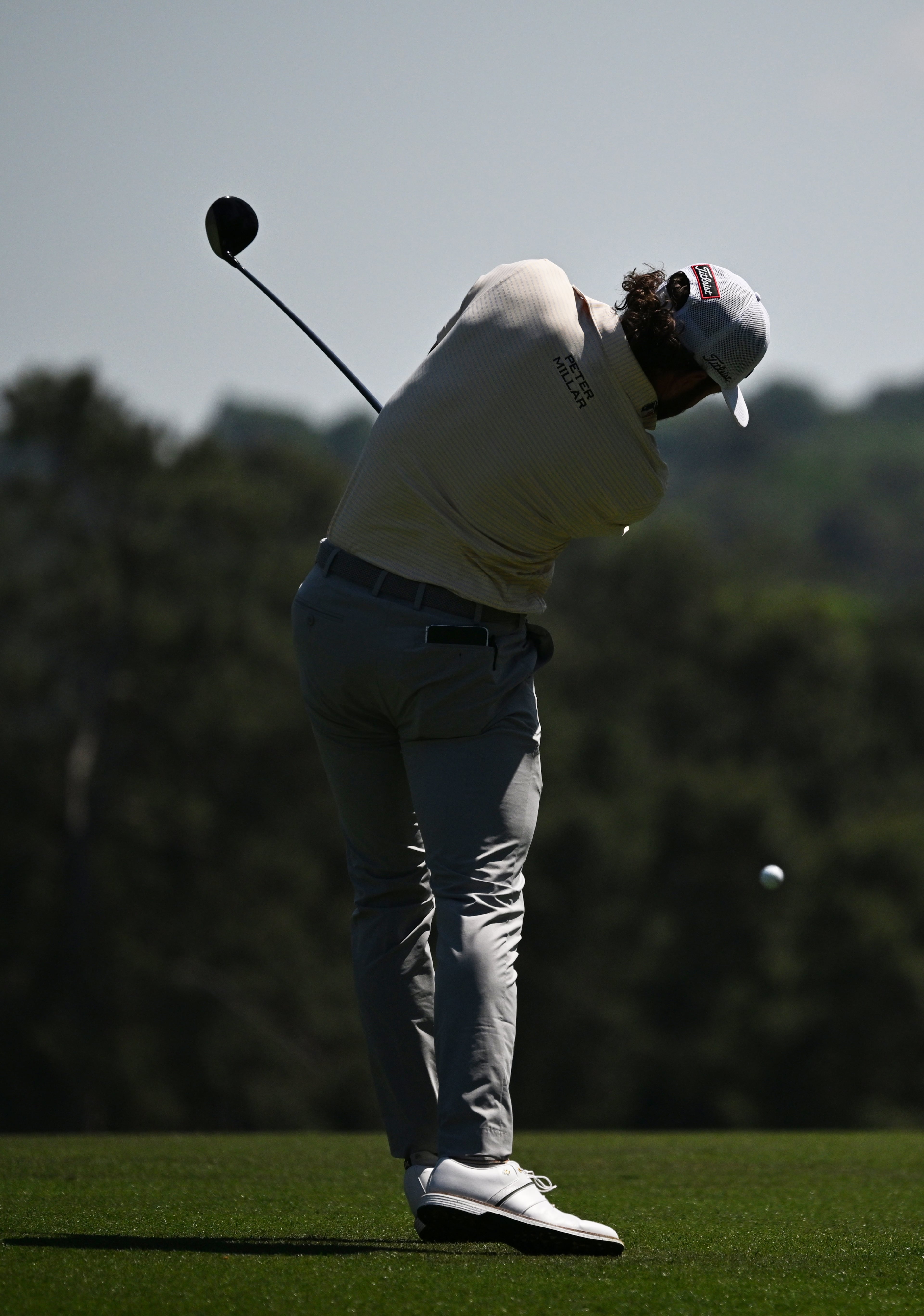 Cameron Young on second fairway during final round of the Masters, at Augusta National Golf Club, Sunday, April 12, 2026, in Augusta, GA (Hyosub Shin/AJC)