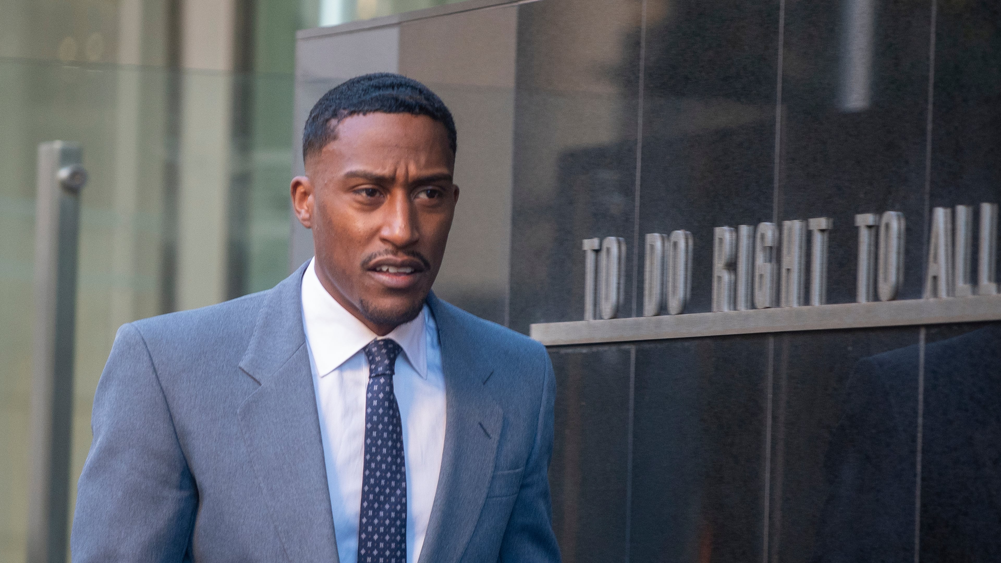 British YouTuber and rapper known as Yung Filly, whose real name is Andres Felipe Valencia Barrientos, leaves Western Australian District Court in Perth, Australia, Monday, July 27, 2026. (Aaron Bunch/AAP Image via AP)