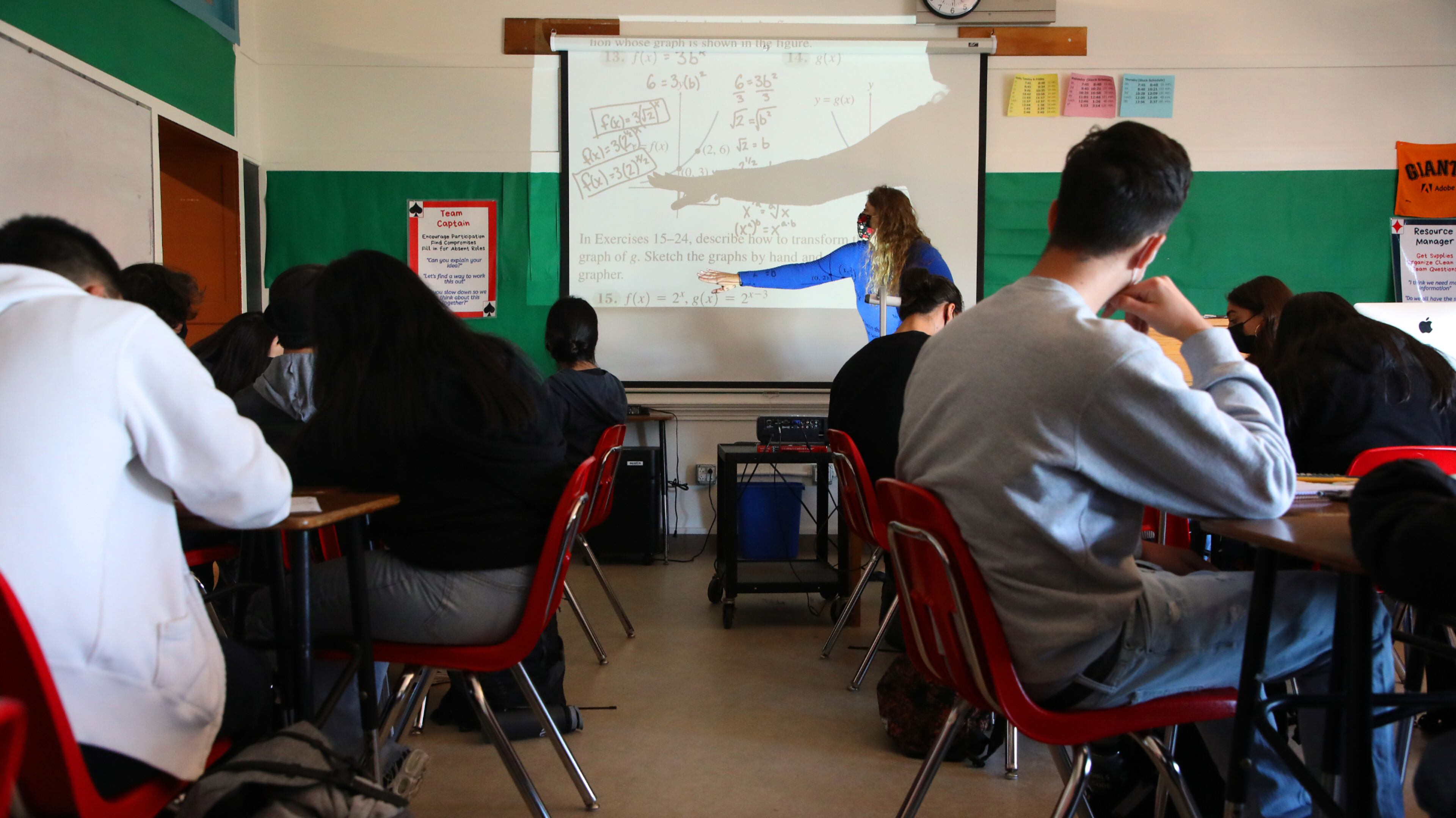 The average U.S. student missed half a year of learning in math due to the pandemic. "We’re not going to make up for half a year of learning with a few extra days of instruction or by providing tutors to 5% to 10% of kids," said Harvard's Thomas Kane. (Jim Wilson/The New York Times)