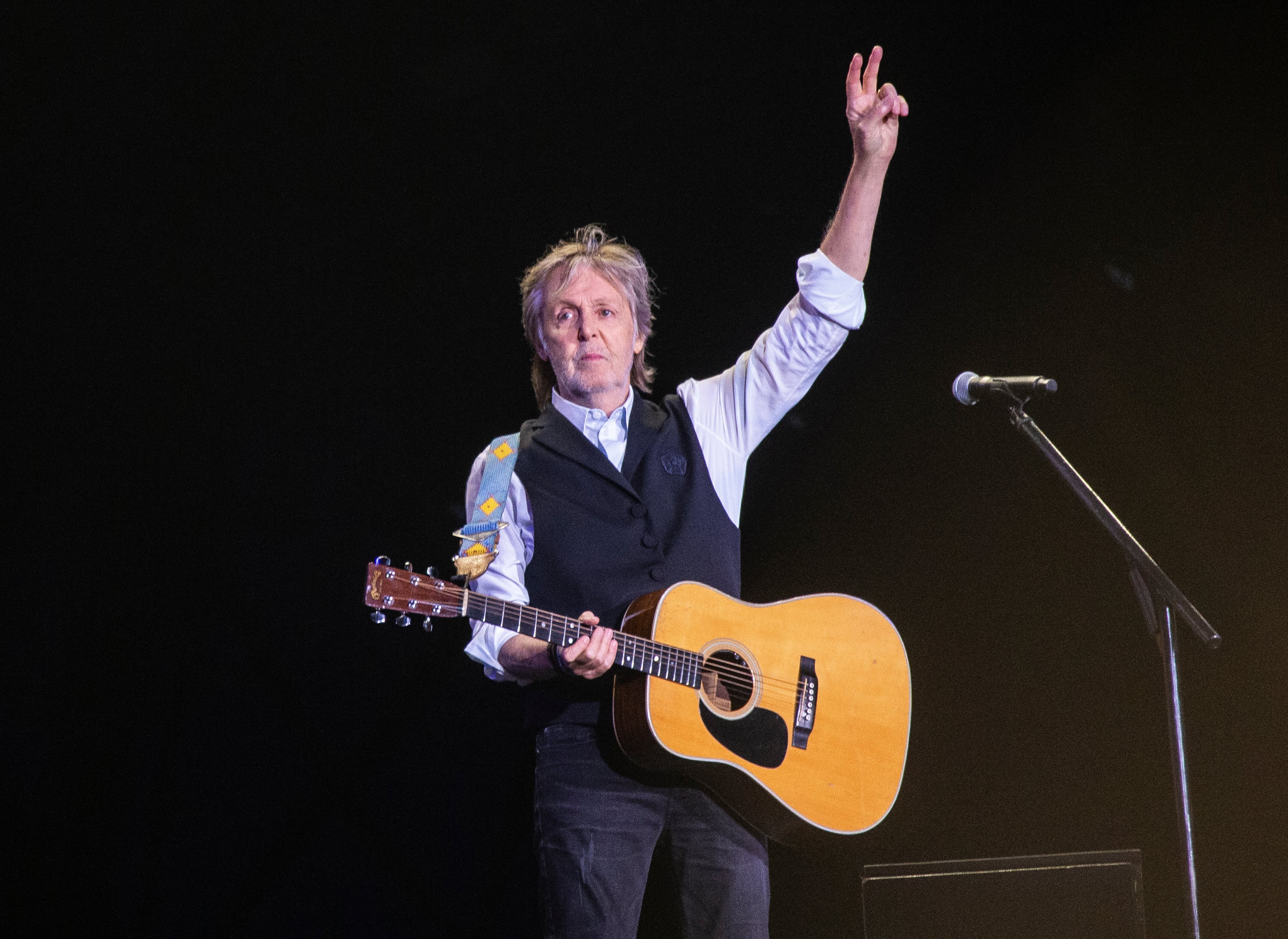 Paul McCartney is the other octogenarian Beatle who continues to perform. (Joel C Ryan/Invision/AP 2022)