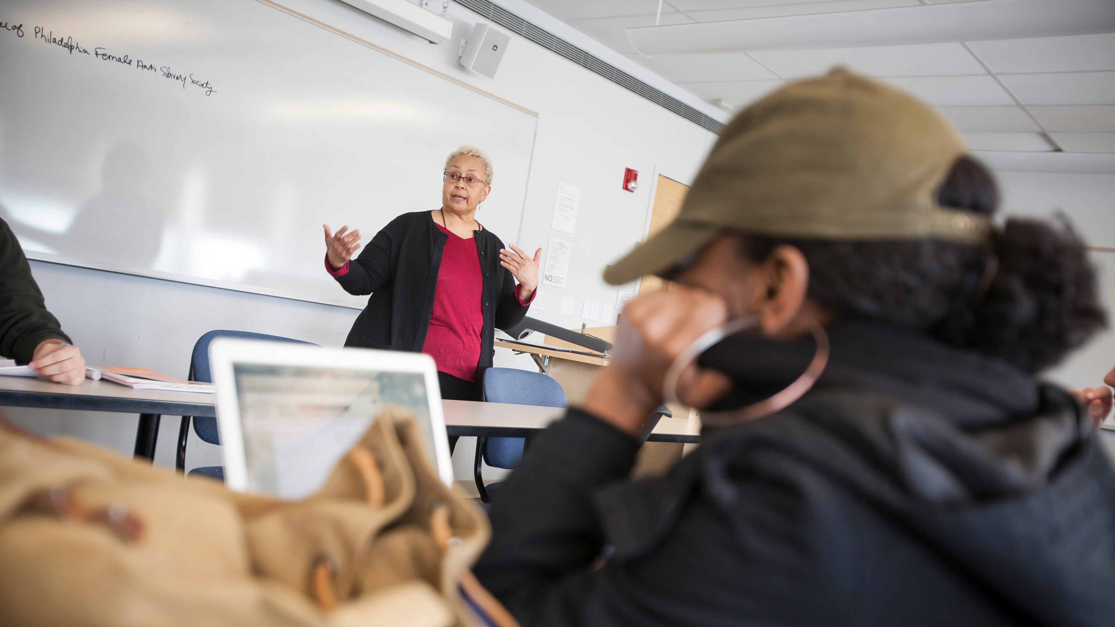 Rae Ferguson, 71, an associate professor of African-American history at the University of Rhode Island in Kingston, R.I., Feb. 21, 2017. Around 19 percent of Americans 65 and older are still working, a number only expected to go up. Experience and education have a lot to do with it. (Ryan Conaty/The New York Times)