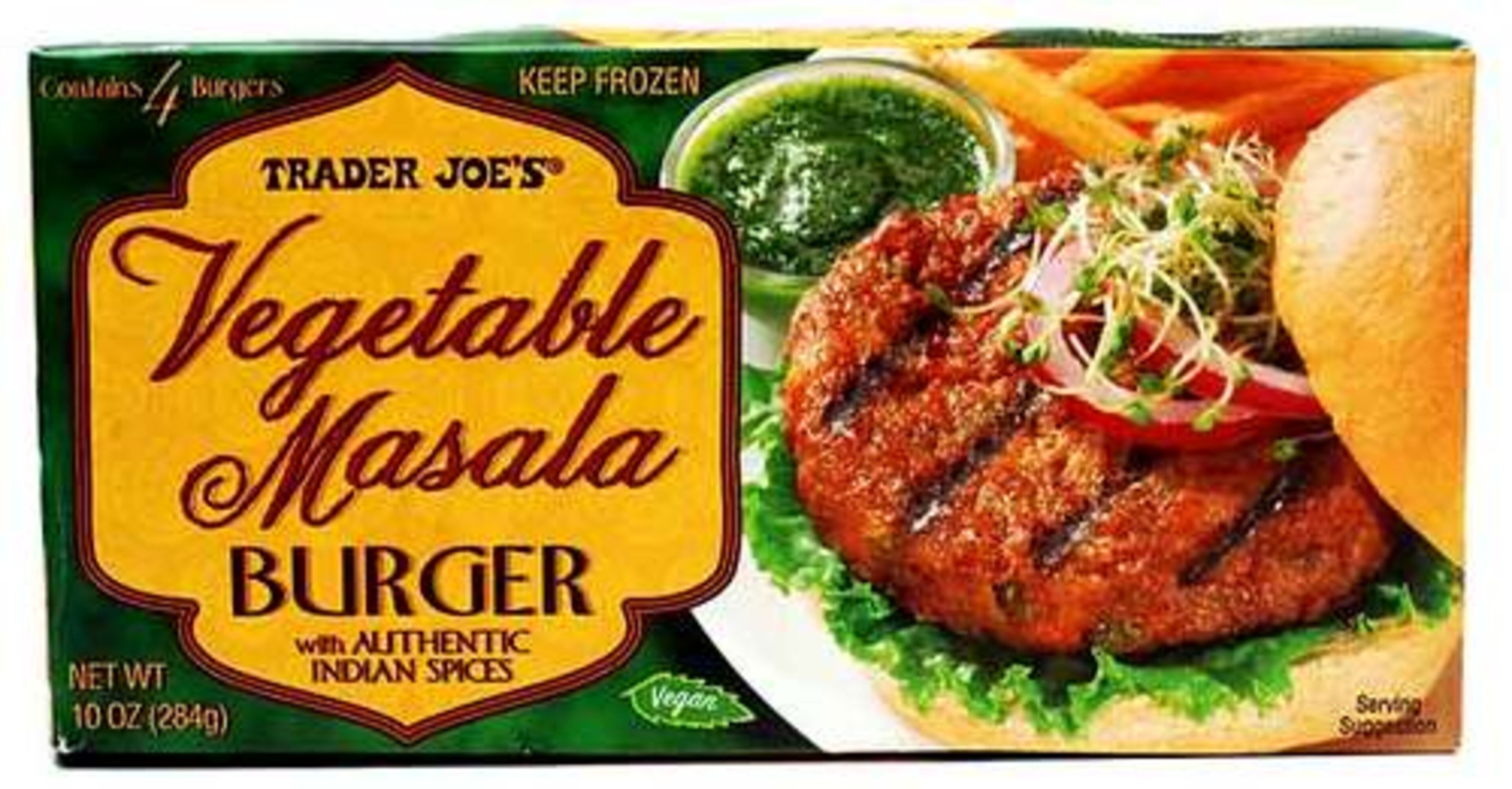 Trader Joe's Vegetable Masala Burger.