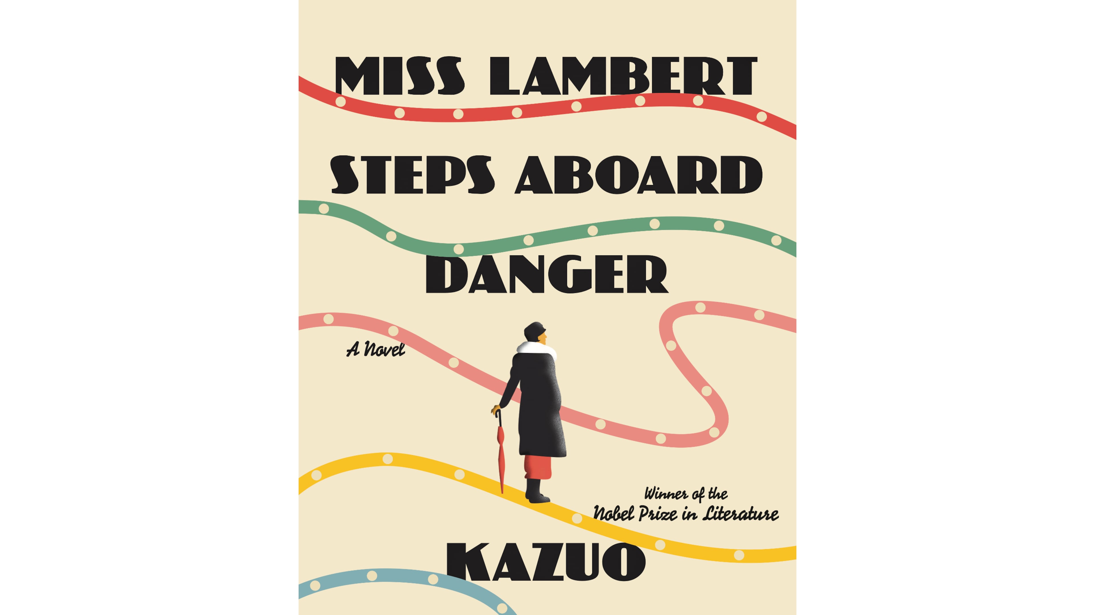 This cover image released by Knopf shows "Miss Lambert Steps Aboard Danger" by Kazuo Ishiguro. (Knopf via AP)