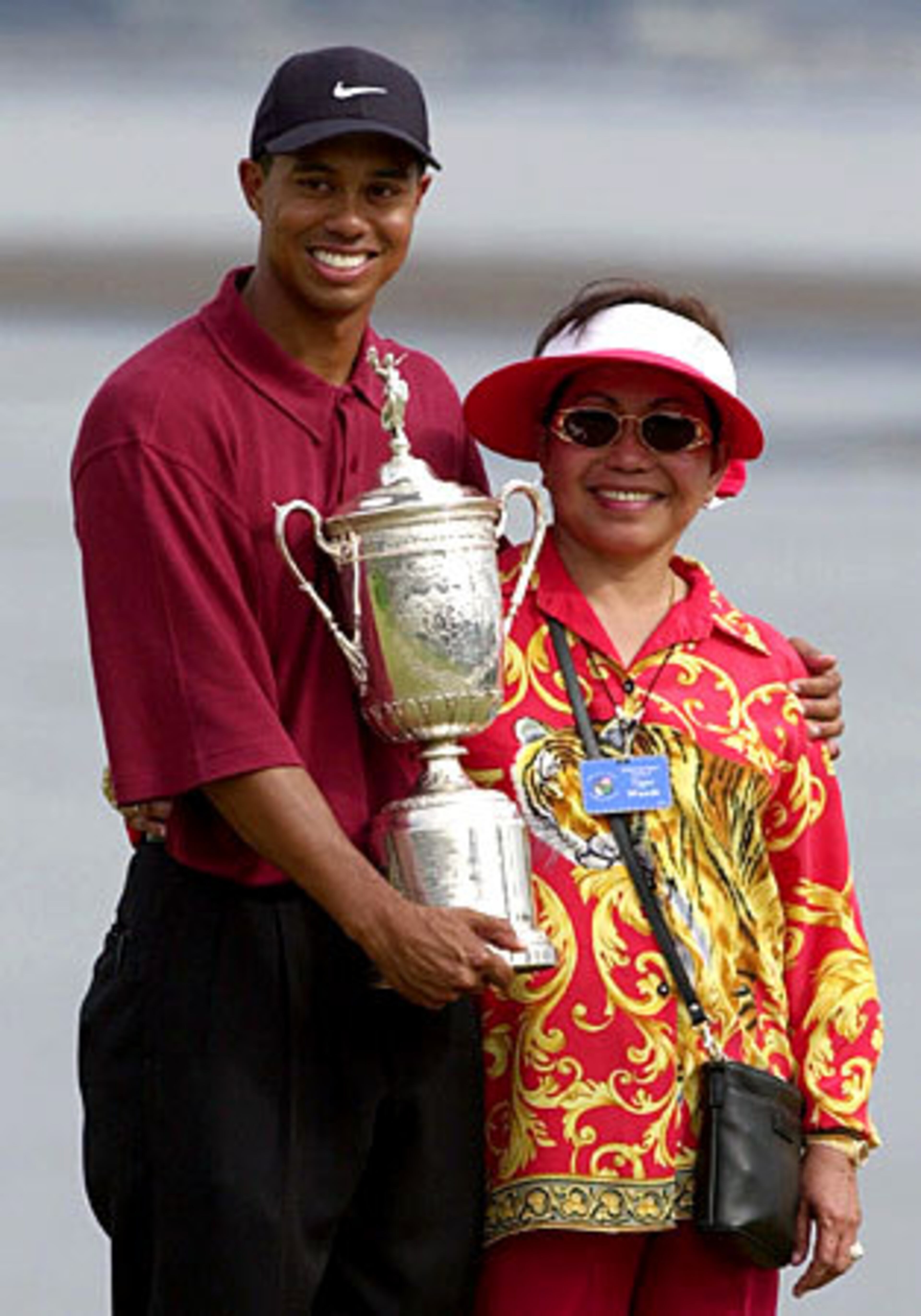 Tiger Woods and mother Kultida Woods.