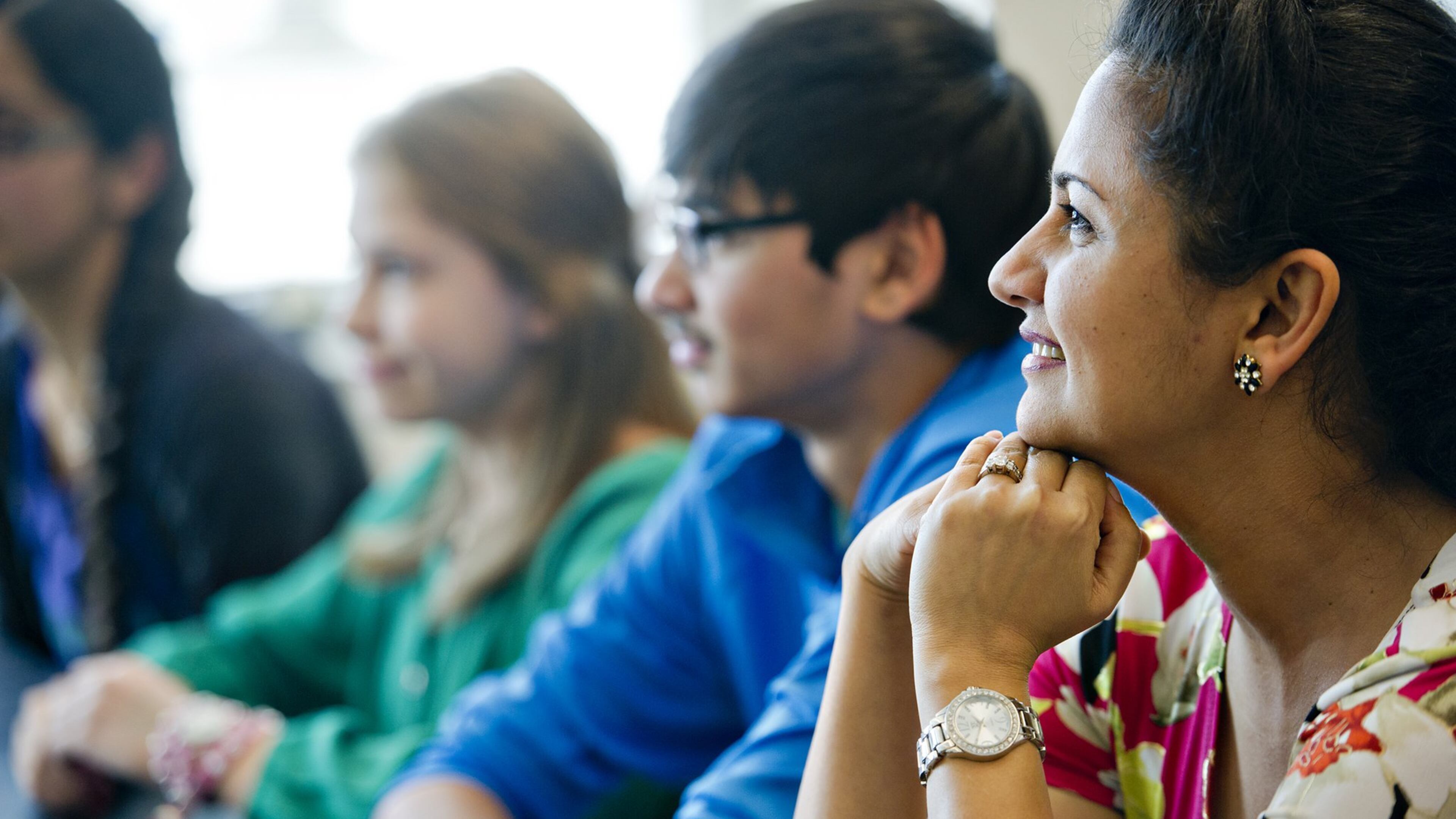 Shaheen Begum (right), a science teacher at Chamblee High School, is one of hundreds of foreign teachers who have come to Georgia to fill hard to fill positions in math, science and special education. DeKalb County and Atlanta Public Schools plan changes to how they hire foreign teachers following an AJC investigation that raised questions about their pay and benefits. JONATHAN PHILLIPS / SPECIAL