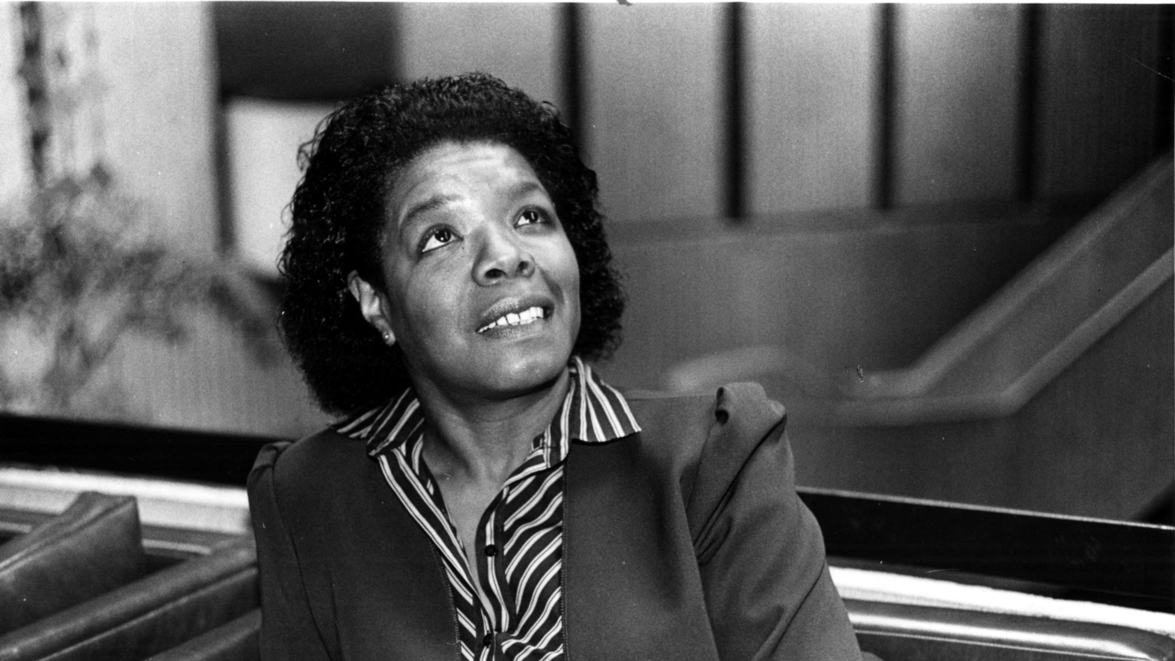 Thanksgiving was one of Maya Angelou’s favorite holidays, according to her estate. The writer and activist, pictured here in 1981, hosted multiday celebrations to mark the holiday and offered friends and family a respite from life’s challenges at her home in Winston-Salem, North Carolina. (Dwight Ross Jr/AJC staff 1981)