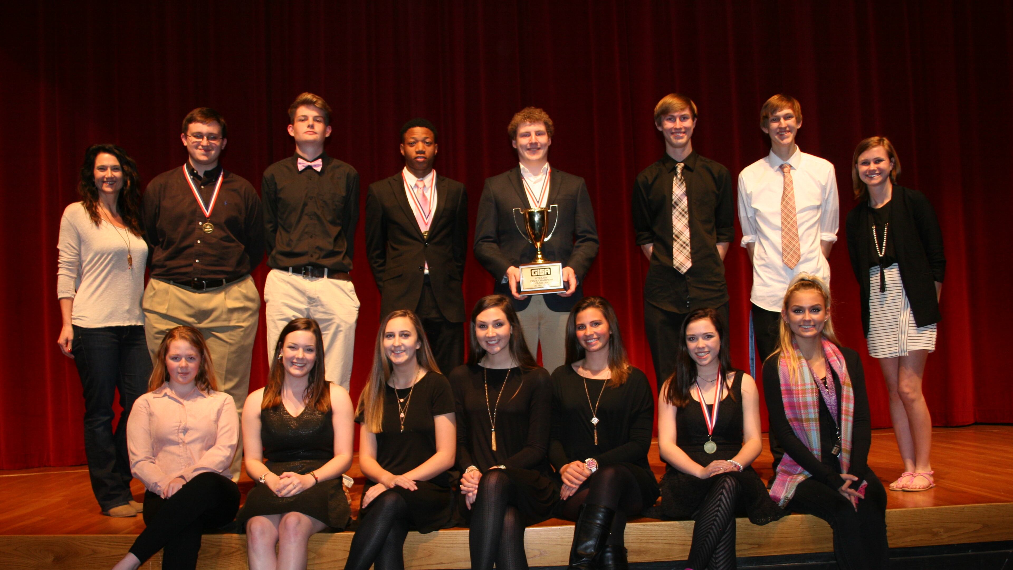 Piedmont Academy’s literary team won the Class AA Georgia Independent School Association Literary Competition.