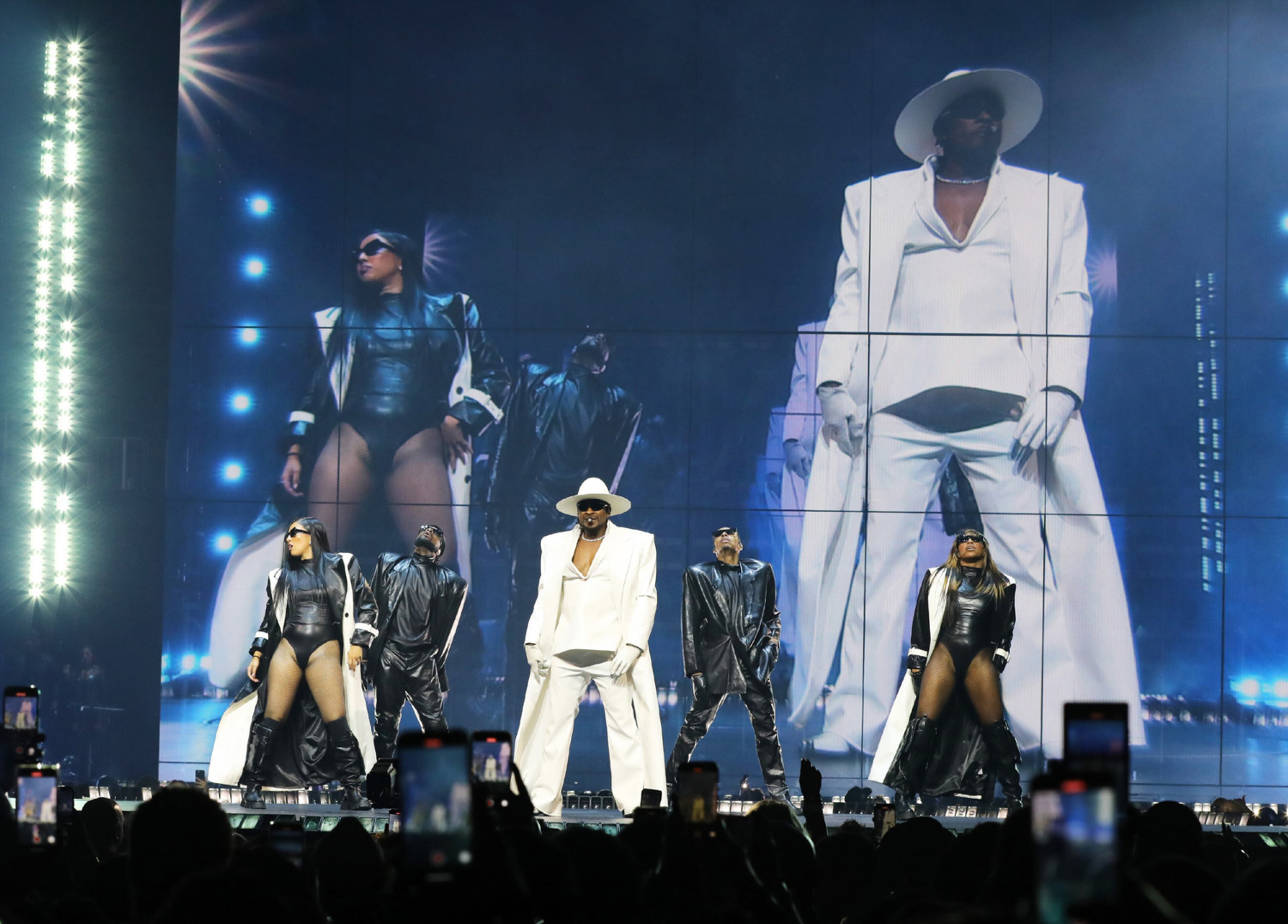 Usher brought his Past Present Future Tour to sold out State Farm Arena on Thursday, October 17, 2024. This was the first of three sold out shows including Friday and Sunday.
Robb Cohen for the Atlanta Journal-Constitution