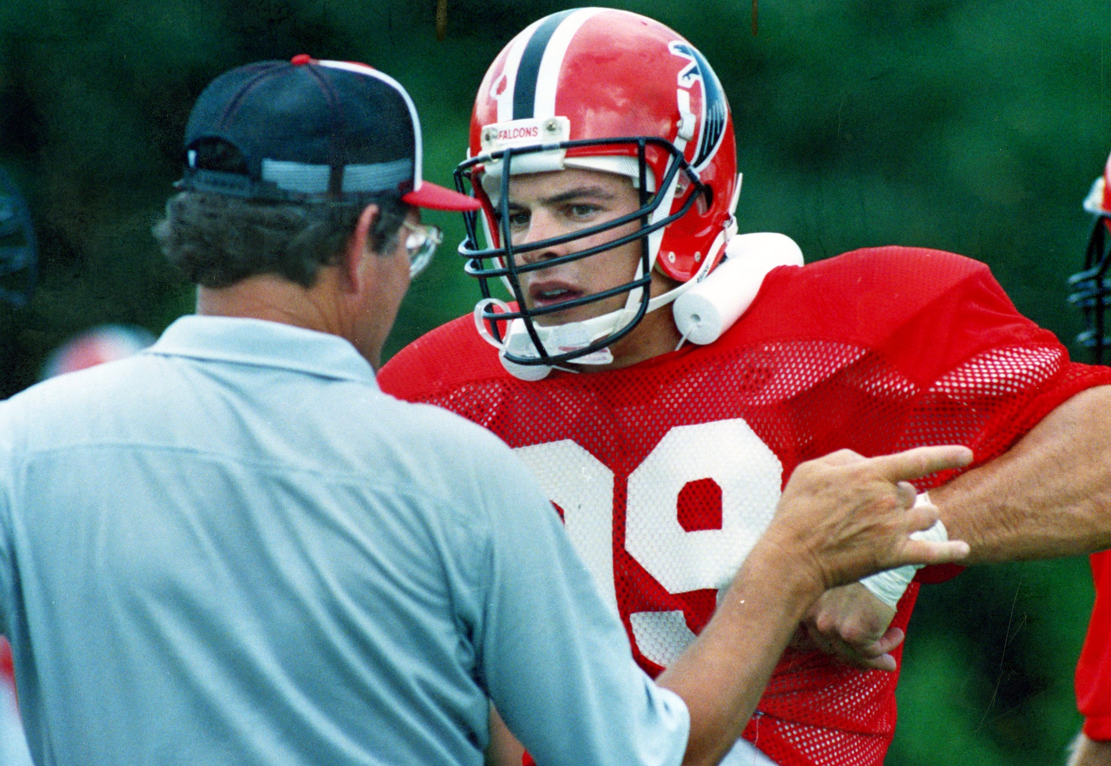 Green had five sacks in both the 1989 and 1991 seasons and a career-high six sacks in 1990. (AJC file photo)
